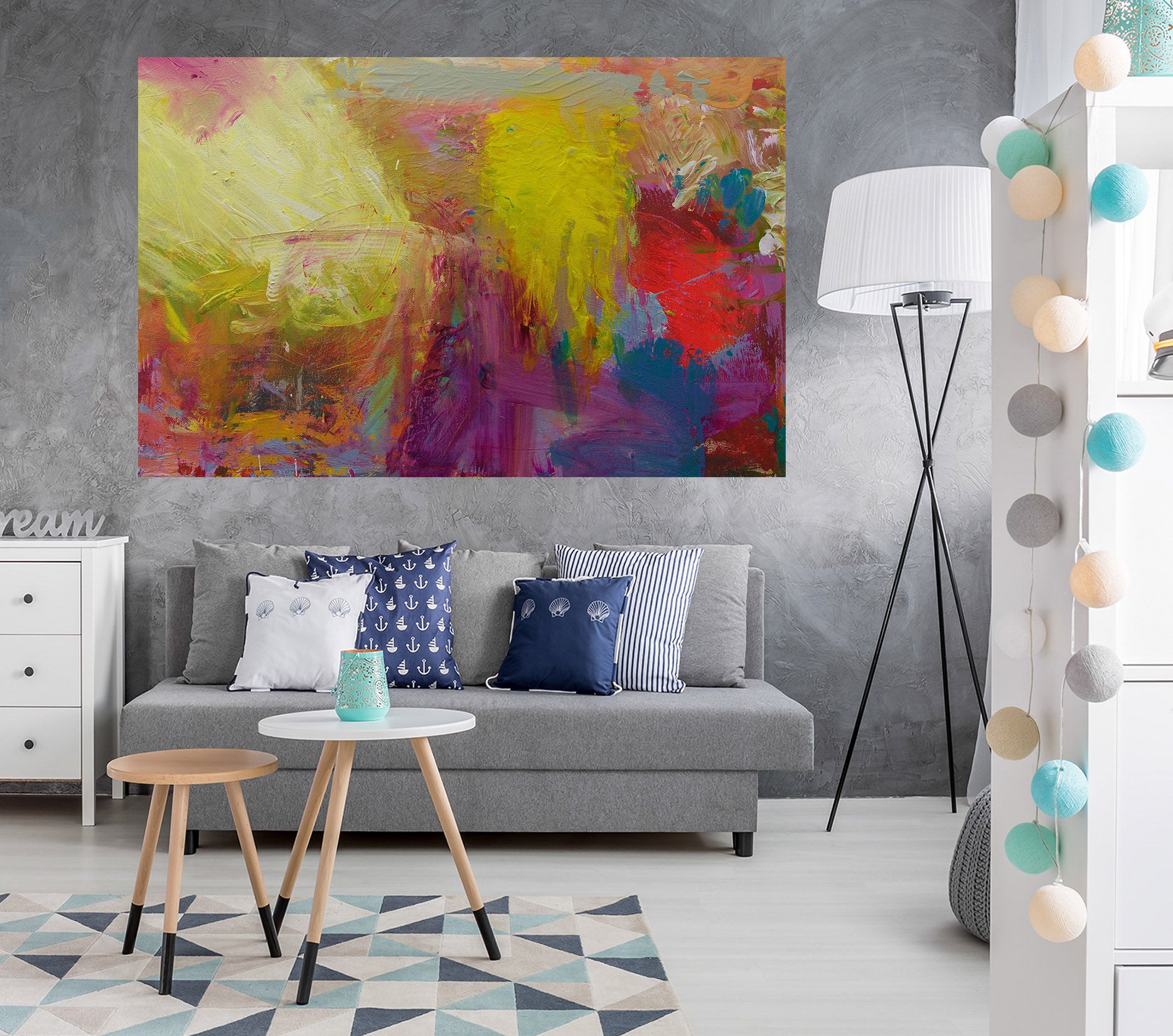 3D Color Graffiti 021 Allan P. Friedlander Wall Sticker