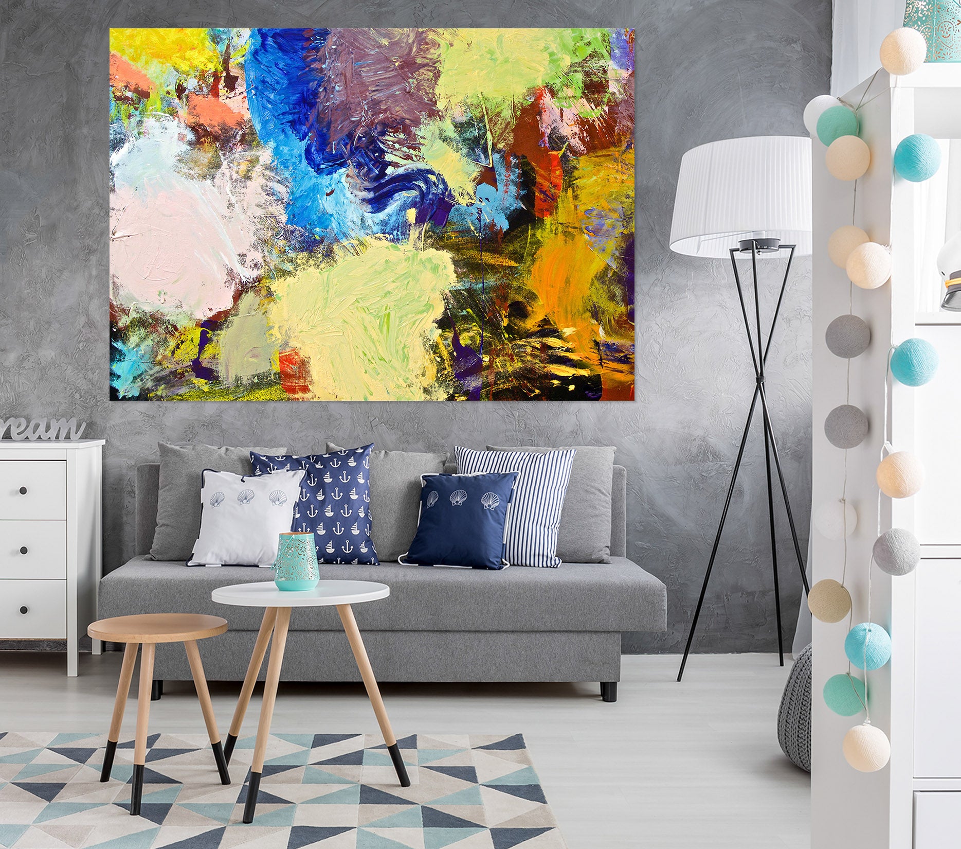 3D Painted Fireworks 014 Allan P. Friedlander Wall Sticker