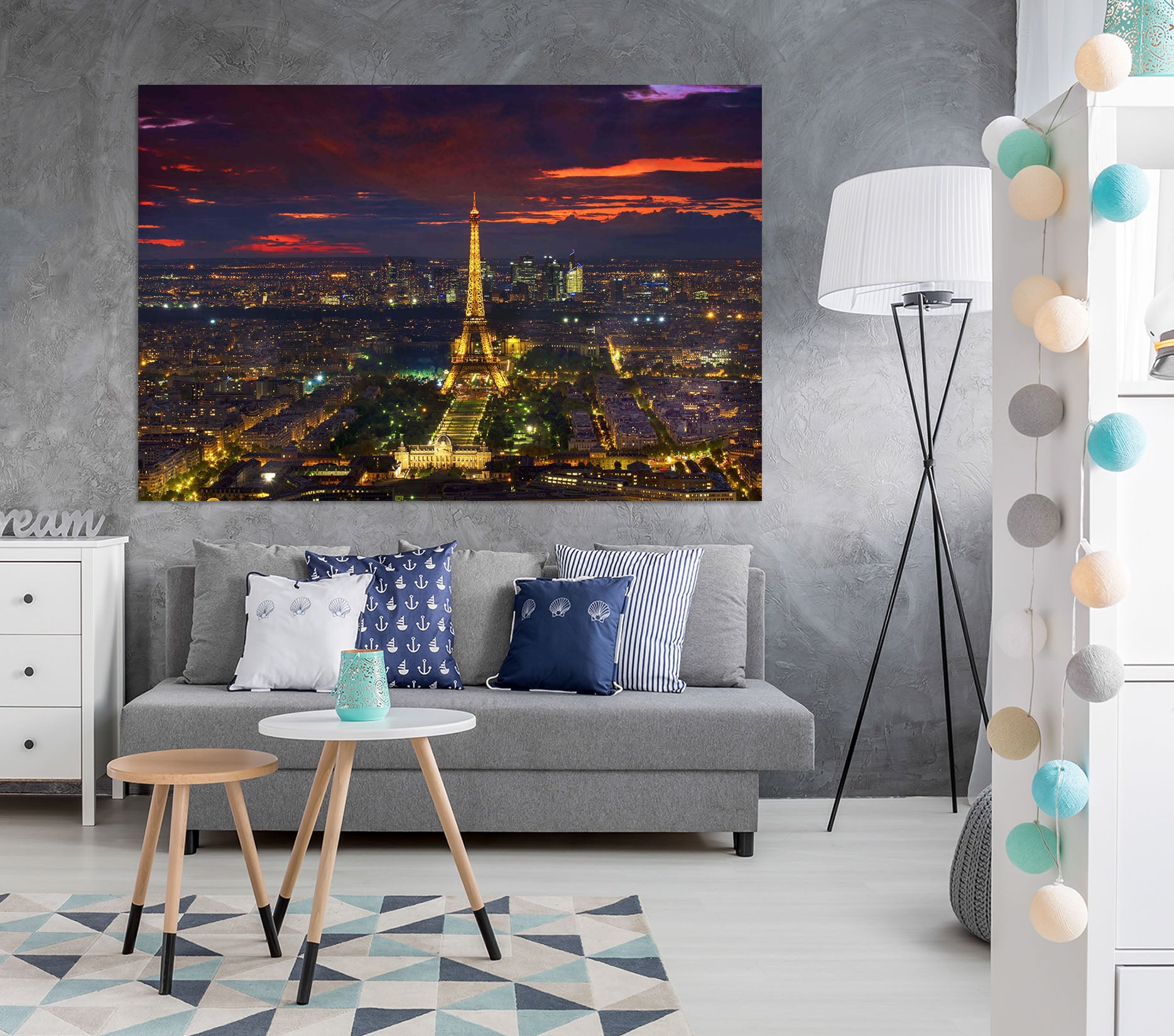 3D Night Tower 129 Marco Carmassi Wall Sticker