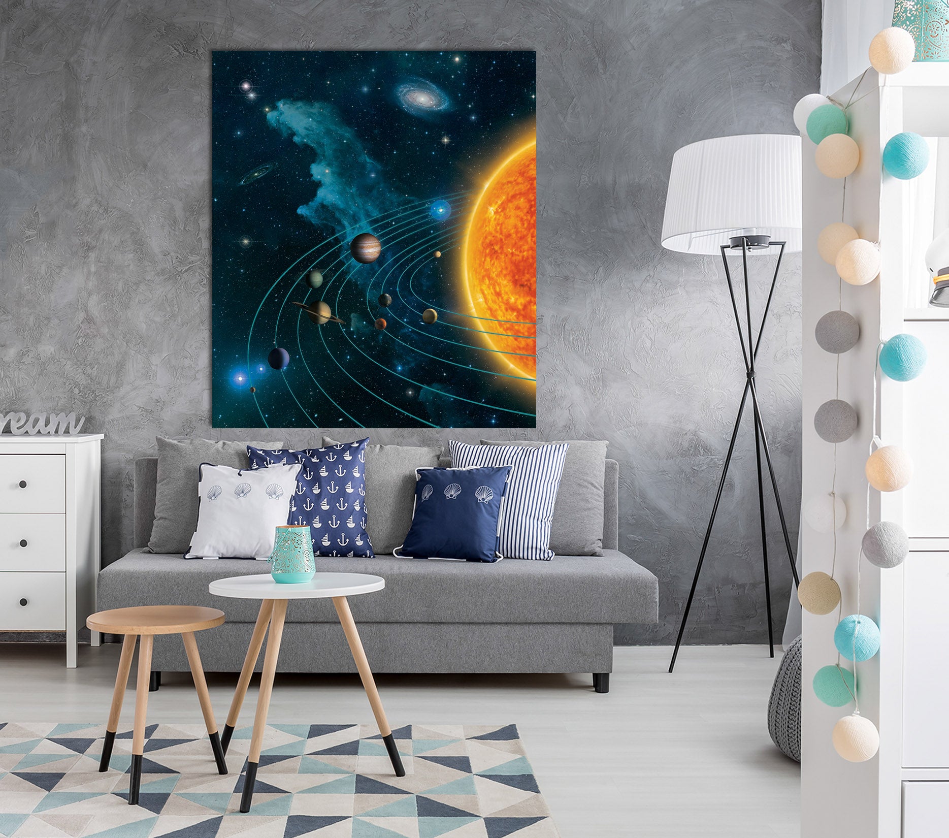 3D Solar System 074 Vincent Hie Wall Sticker