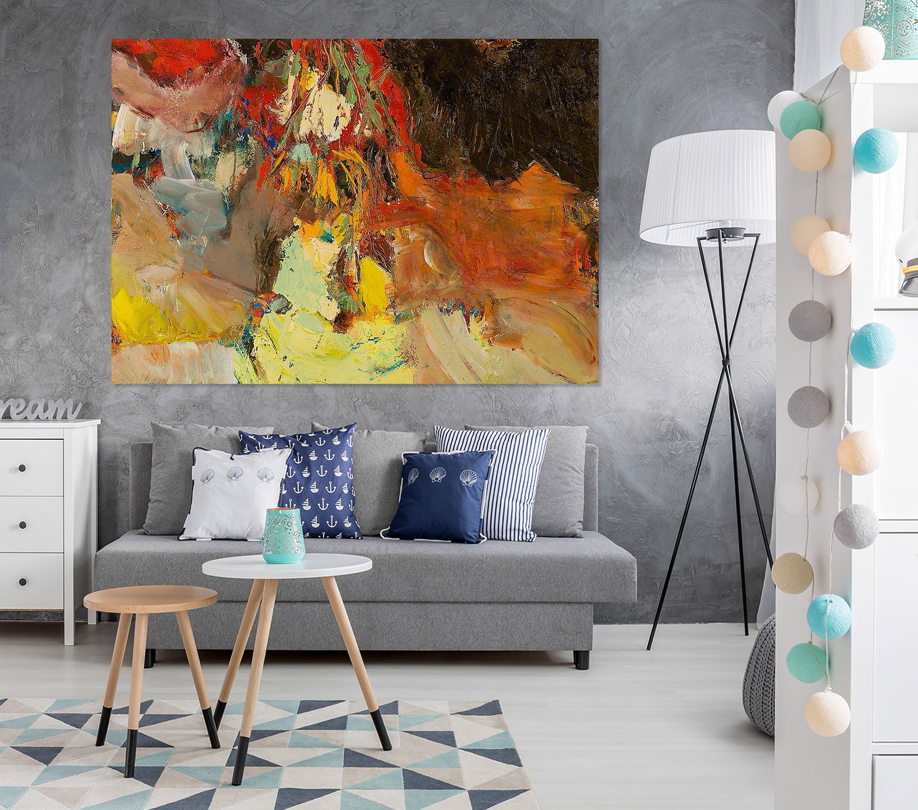 3D Yellow Valley 001 Allan P. Friedlander Wall Sticker