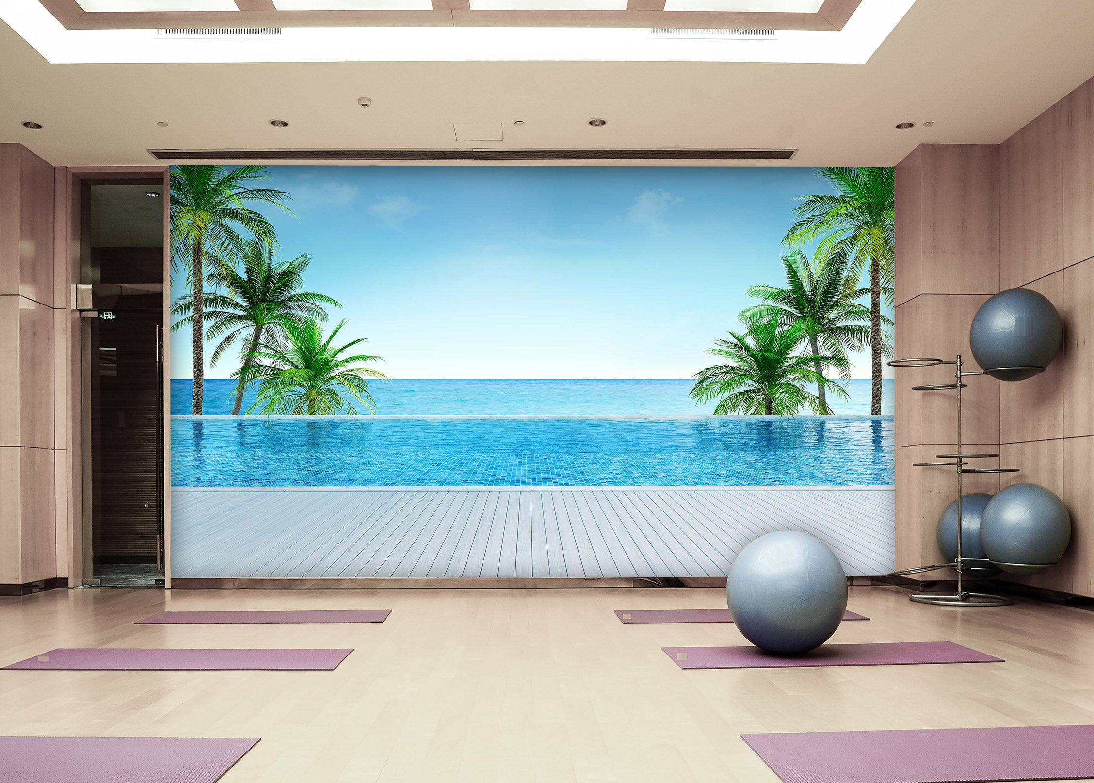 3D Big Coconut Tree 292 Wall Murals