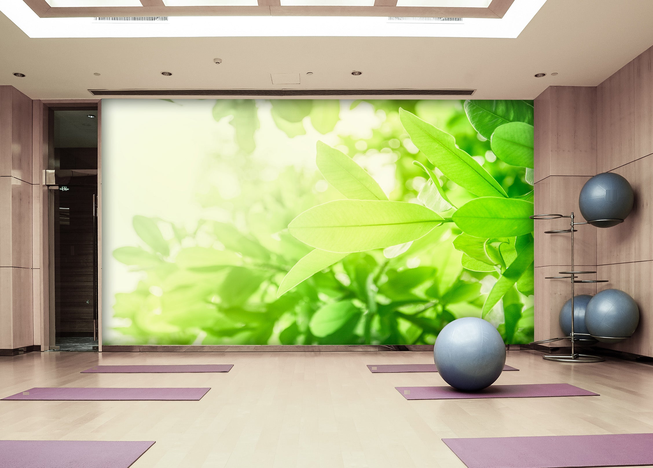 3D Green Leaves 120 Wall Murals Wallpaper AJ Wallpaper 2