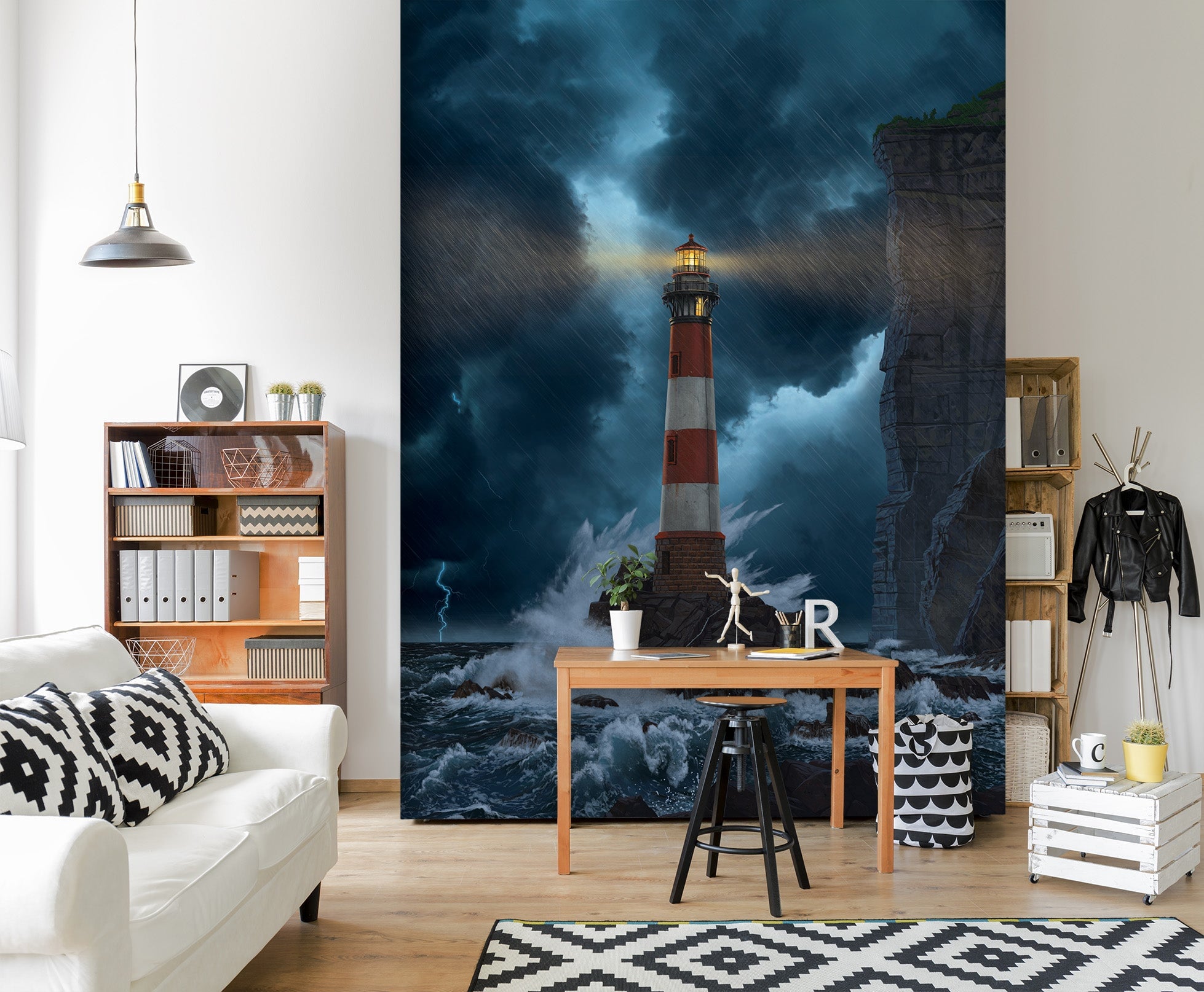 3D Lighthouse 1565 Wall Murals Exclusive Designer Vincent Wallpaper AJ Wallpaper