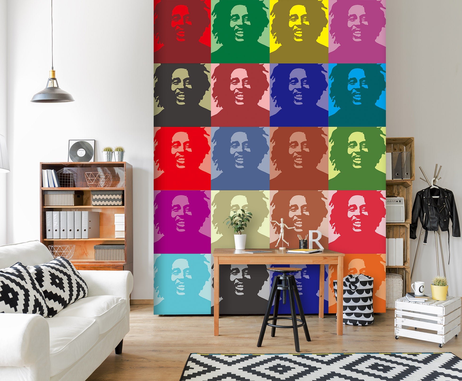 3D Color Avatar 046 Wall Murals