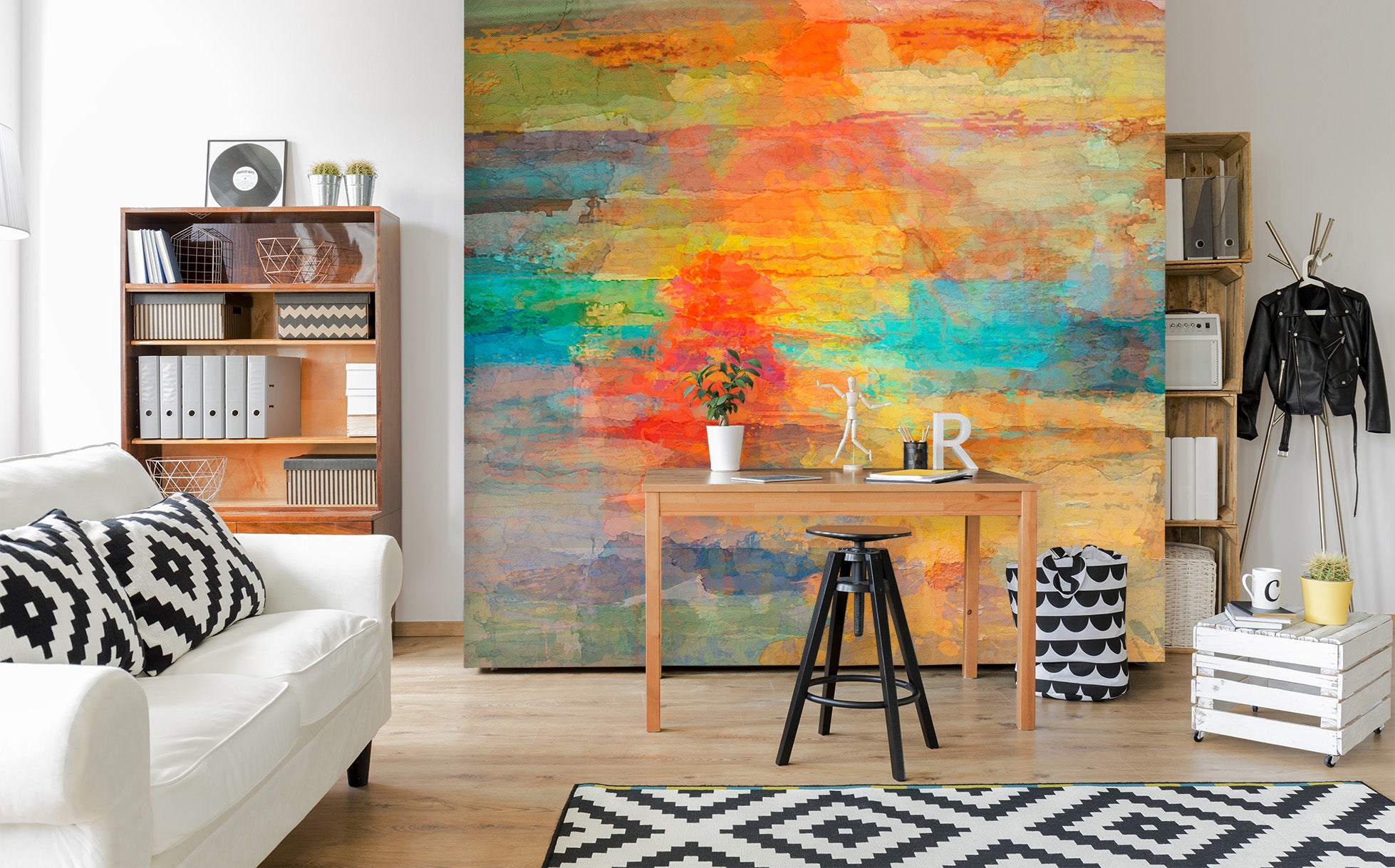 3D Painted Dusk 1524 Michael Tienhaara Wall Mural Wall Murals