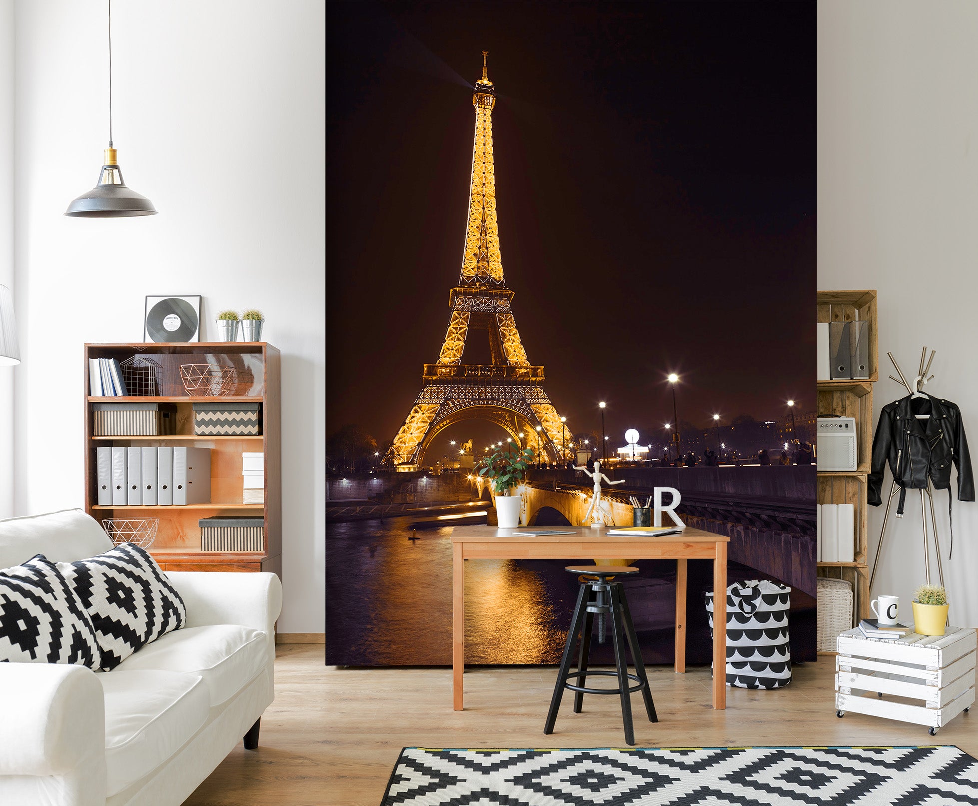 3D Eiffel In The Night 1399 Assaf Frank Wall Mural Wall Murals