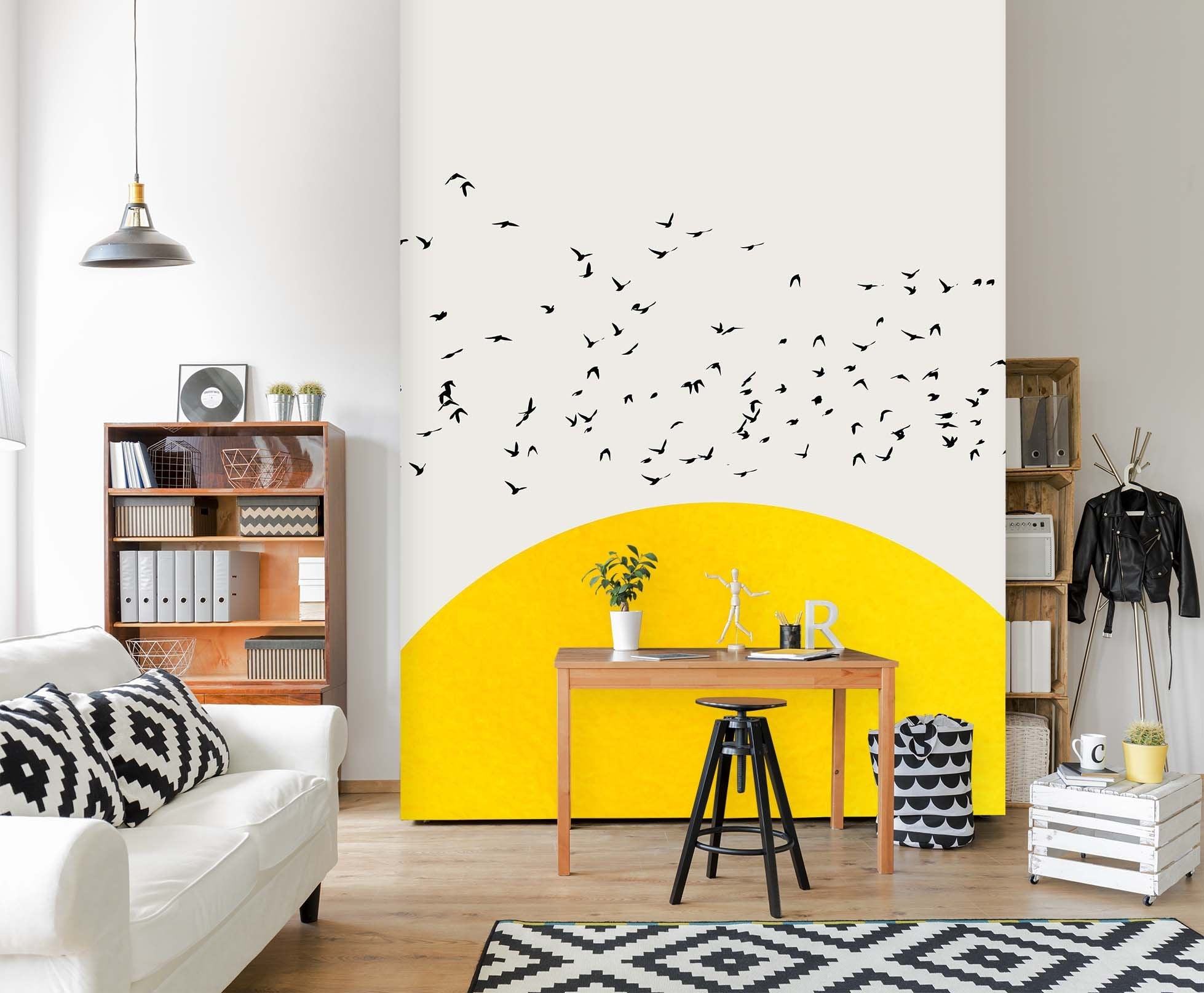 3D A Thousand Birds 1399 Boris Draschoff Wall Mural Wall Murals Wallpaper AJ Wallpaper