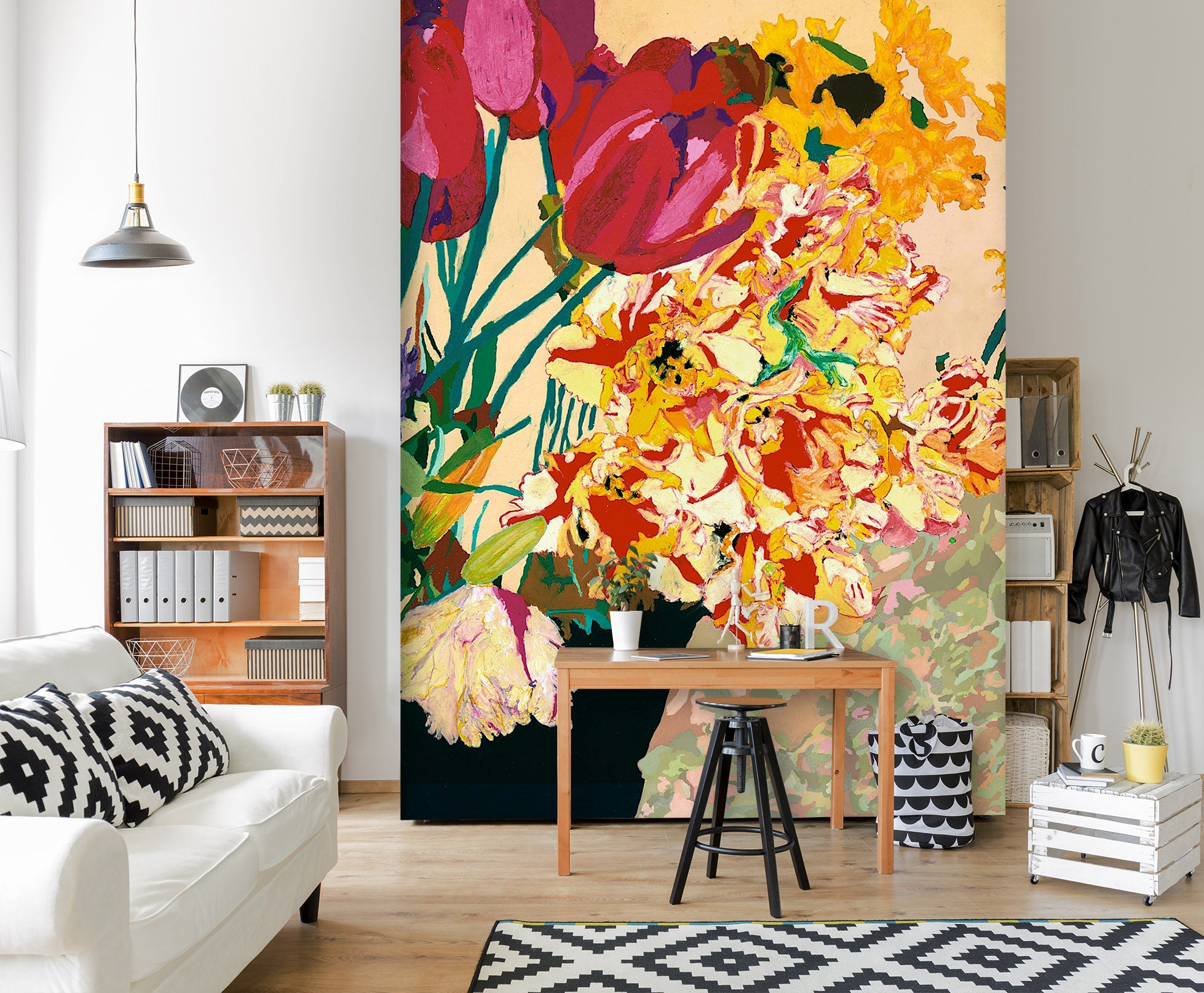 3D Summer Flowers 291 Allan P. Friedlander Wall Mural Wall Murals