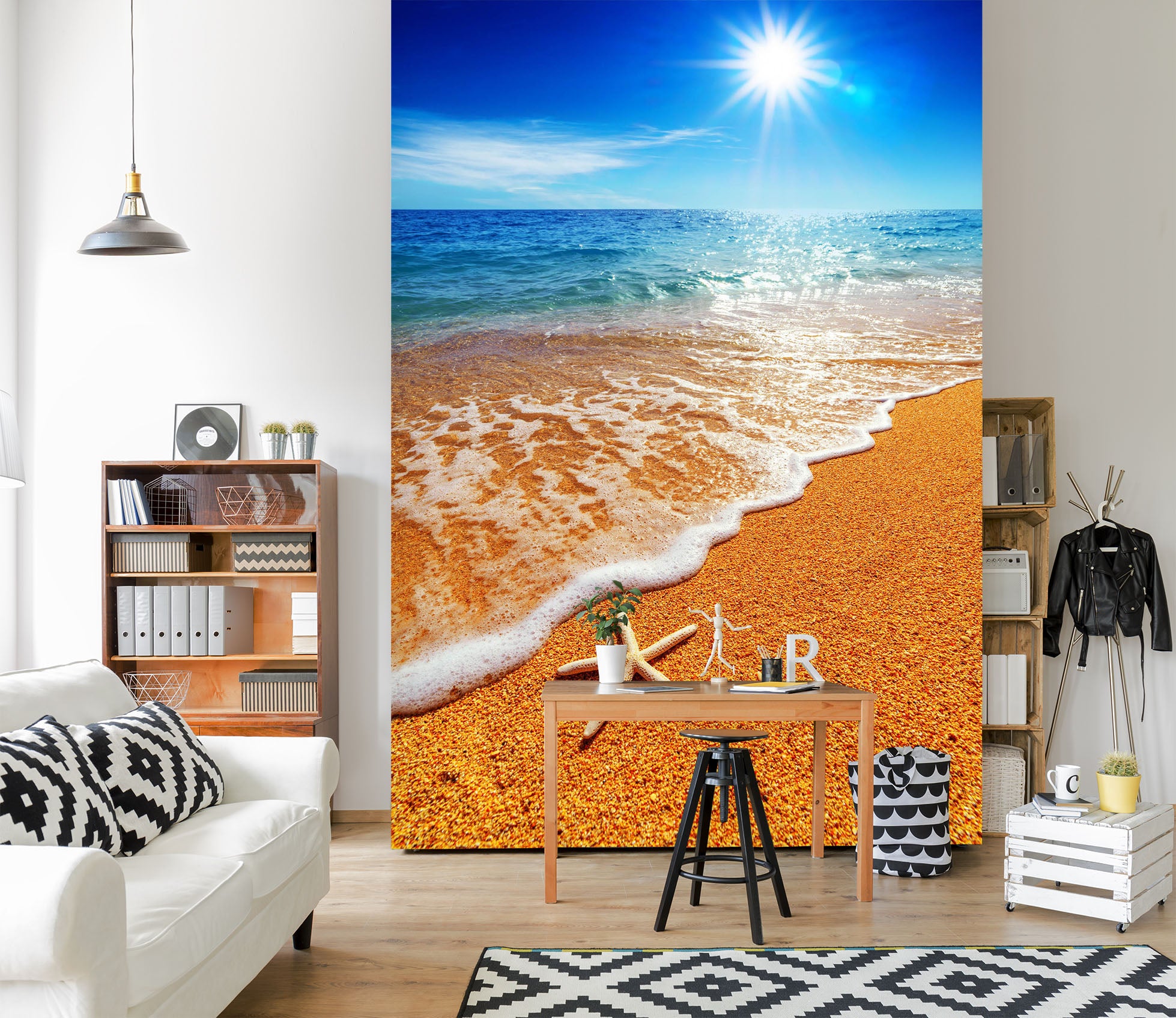 3D Beach Starfish 1001 Wall Murals