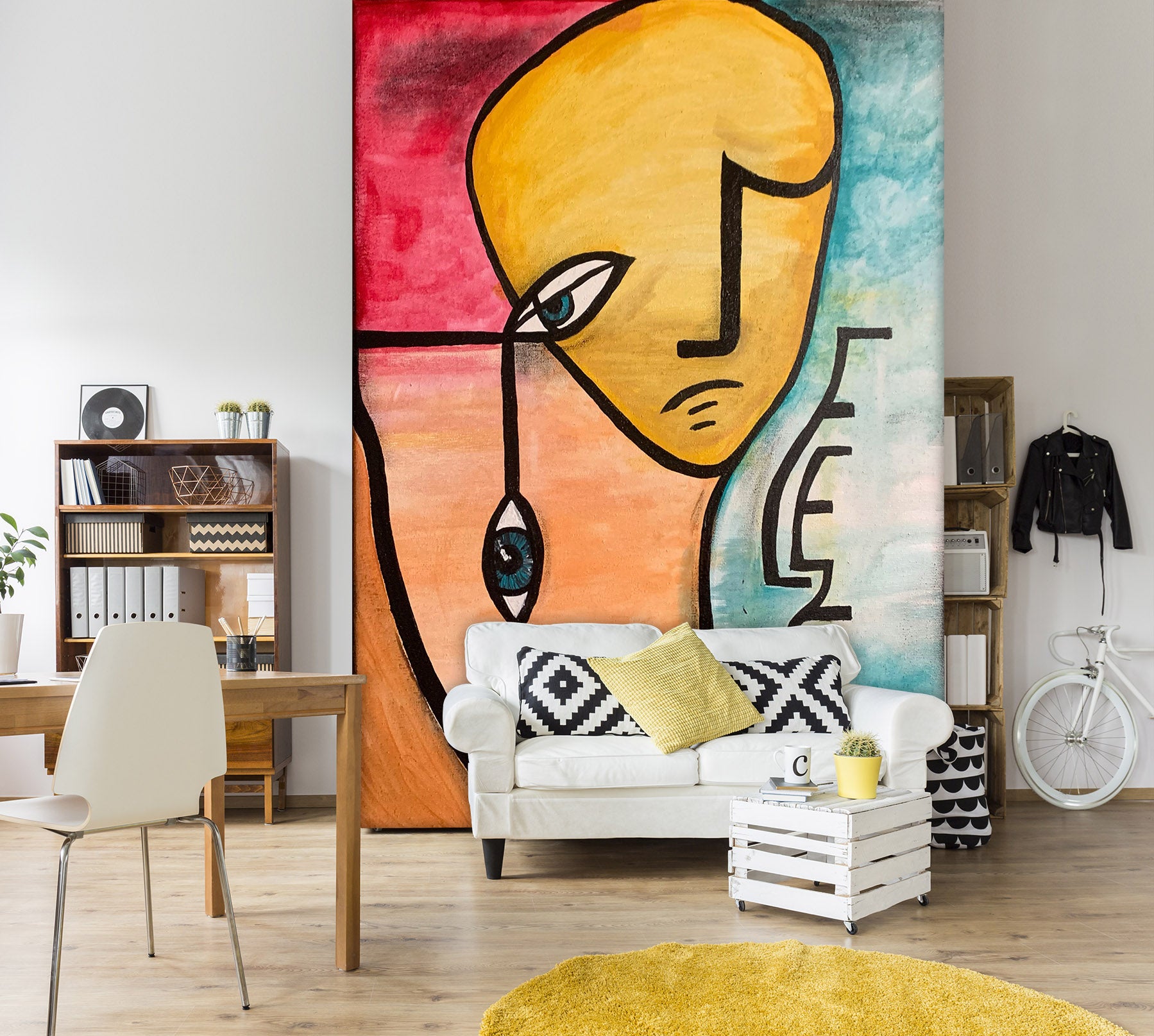 3D Eye Caricature 1289 Jacqueline Reynoso Wall Mural Wall Murals