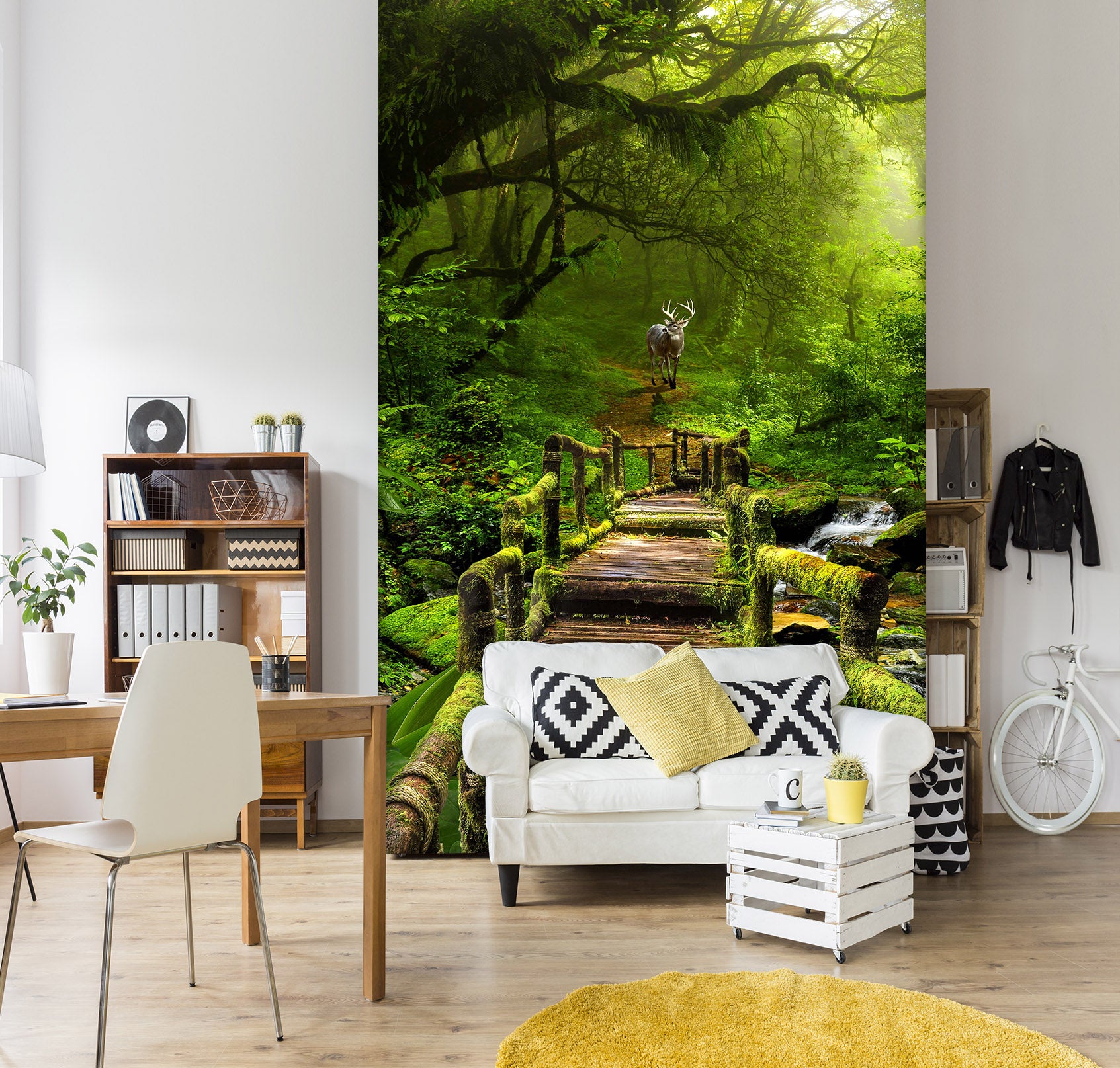 3D Forest Path 1538 Wall Murals