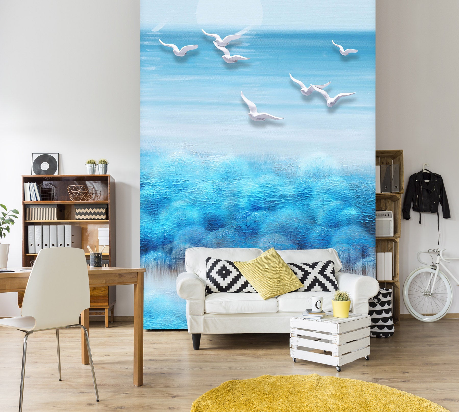 3D Painted Forest 1823 Wall Murals