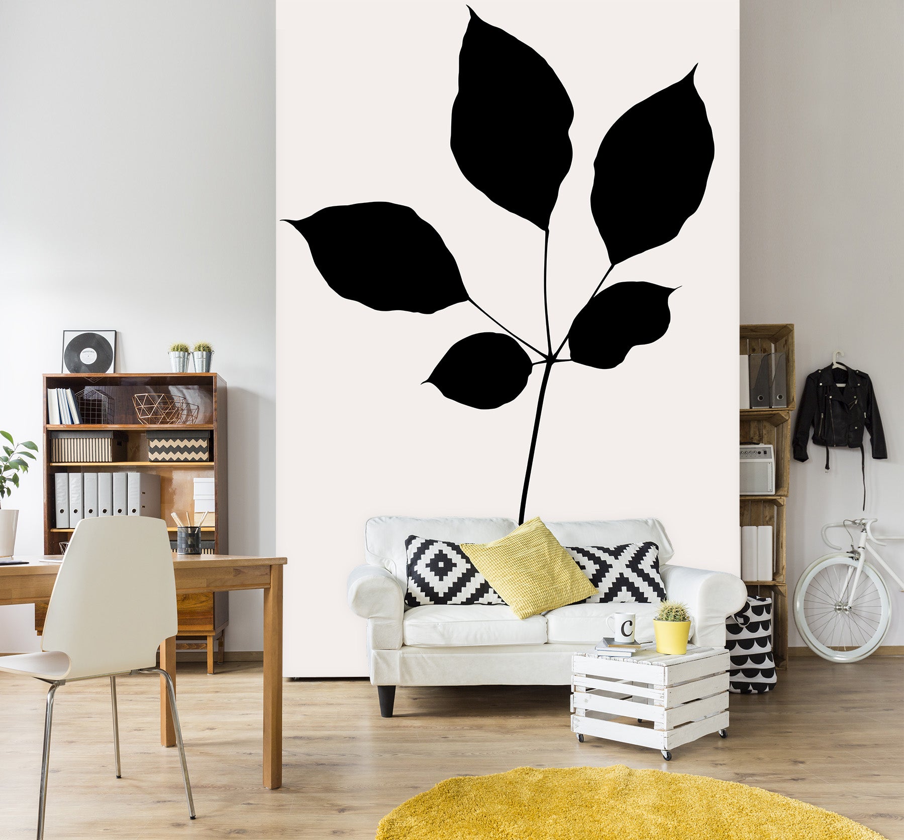 3D Green Leaves 1480 Boris Draschoff Wall Mural Wall Murals