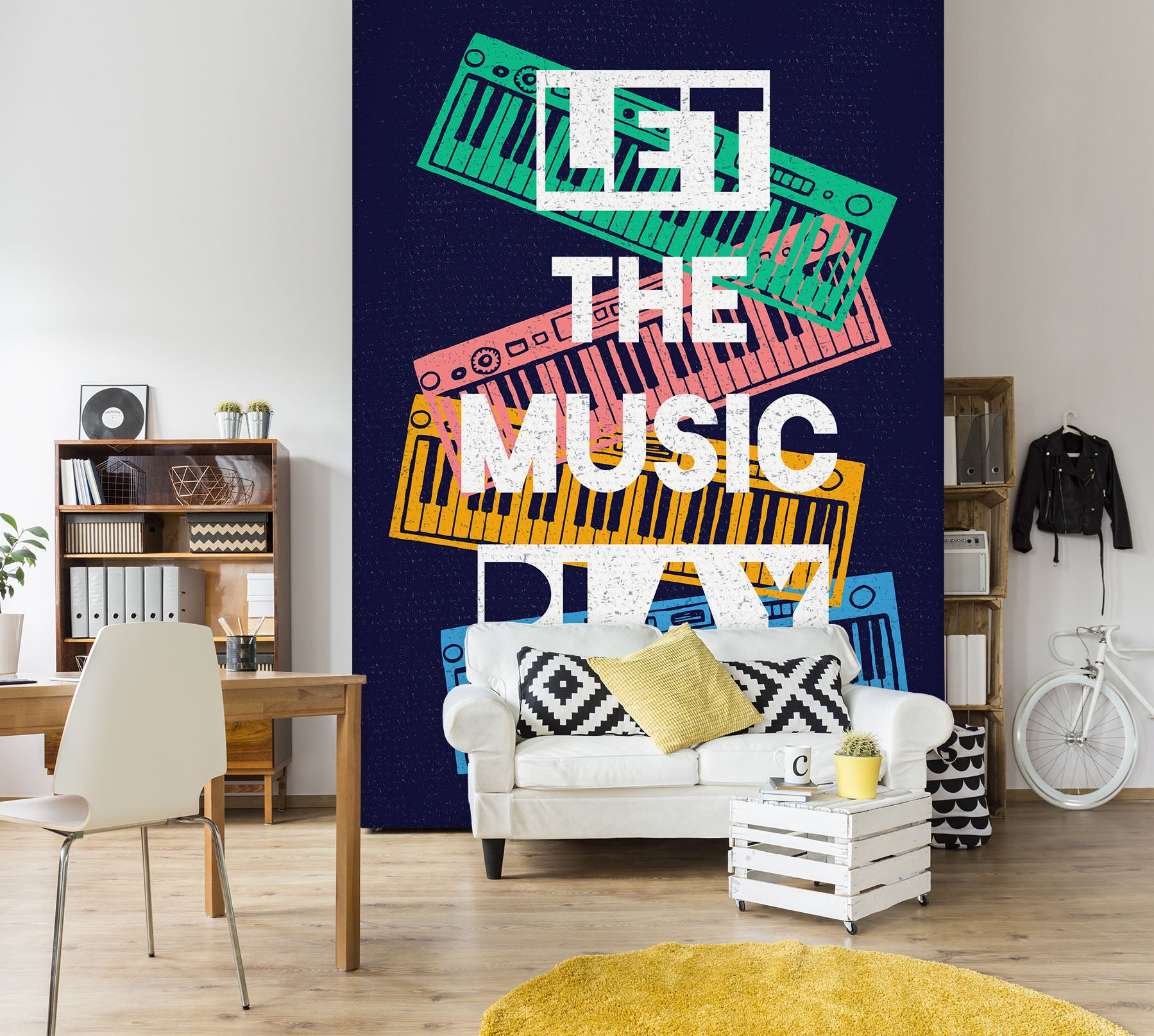 3D Alphabet Color Piano 57148 Wall Murals