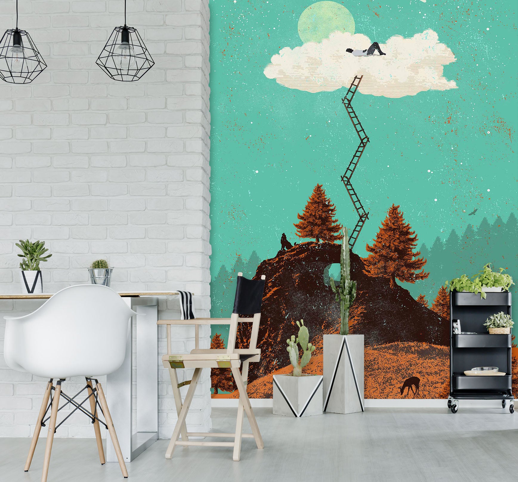 3D Dreaming 1401 Showdeer Wall Mural Wall Murals