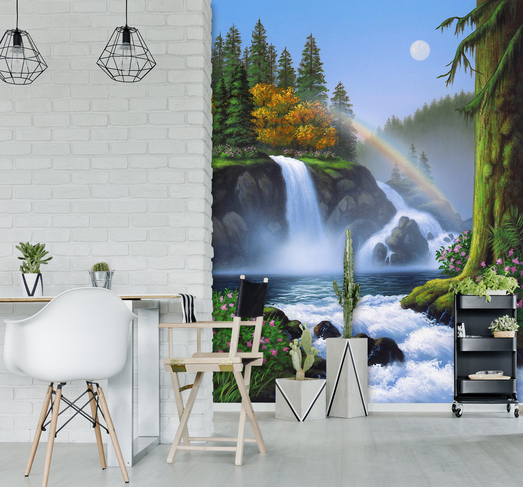 3D Waterfall 1420 Jerry LoFaro Wall Mural Wall Murals