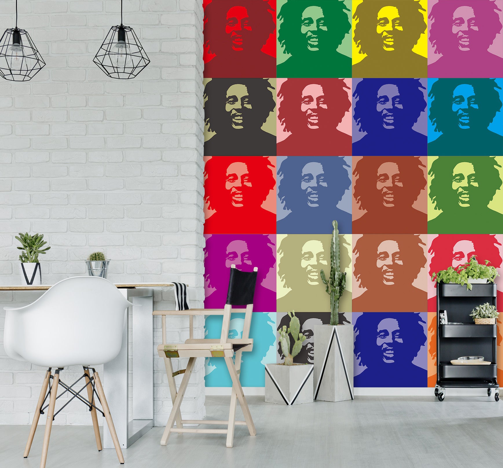 3D Color Avatar 046 Wall Murals