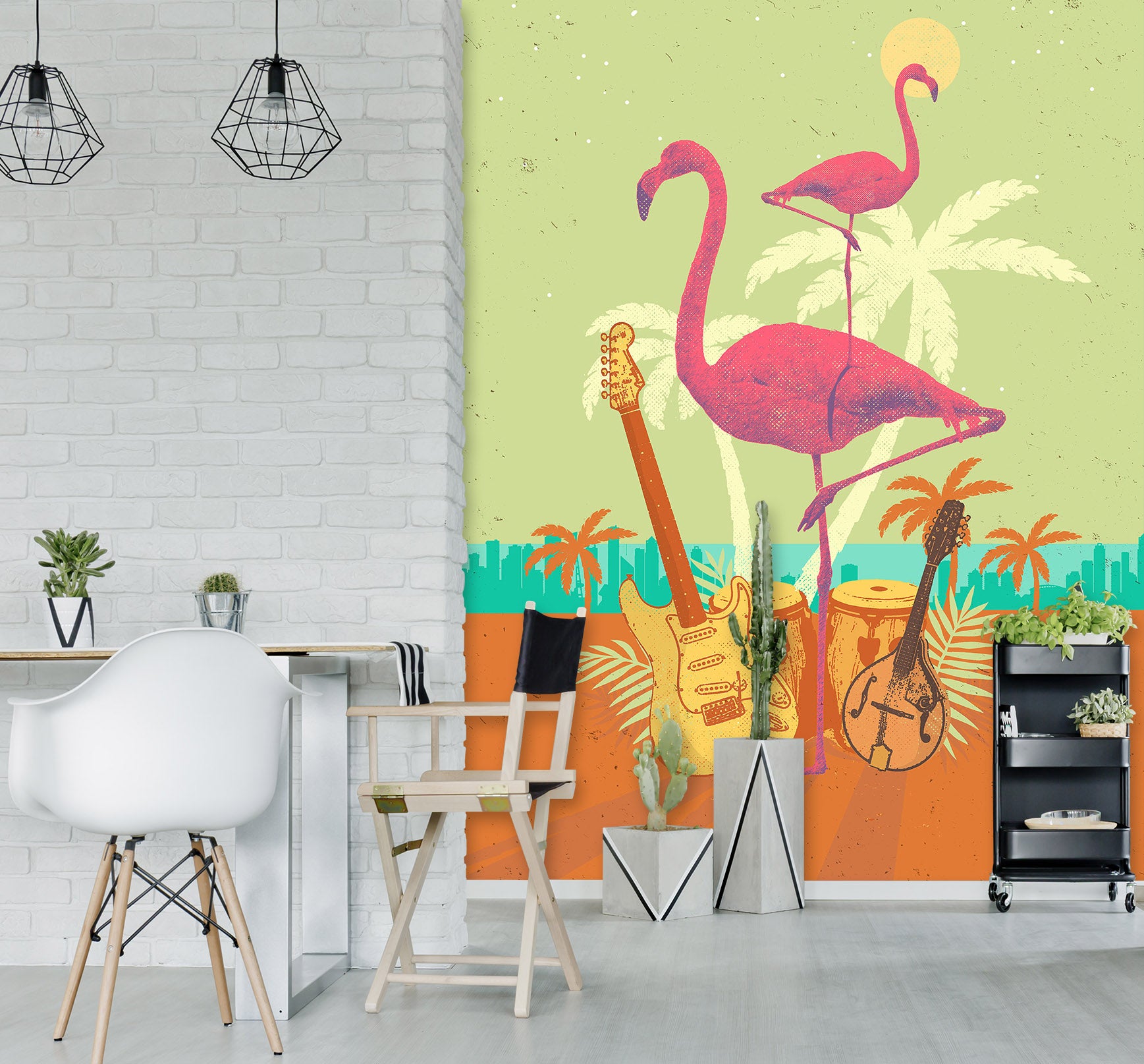 3D Tropical City 1417 Showdeer Wall Mural Wall Murals