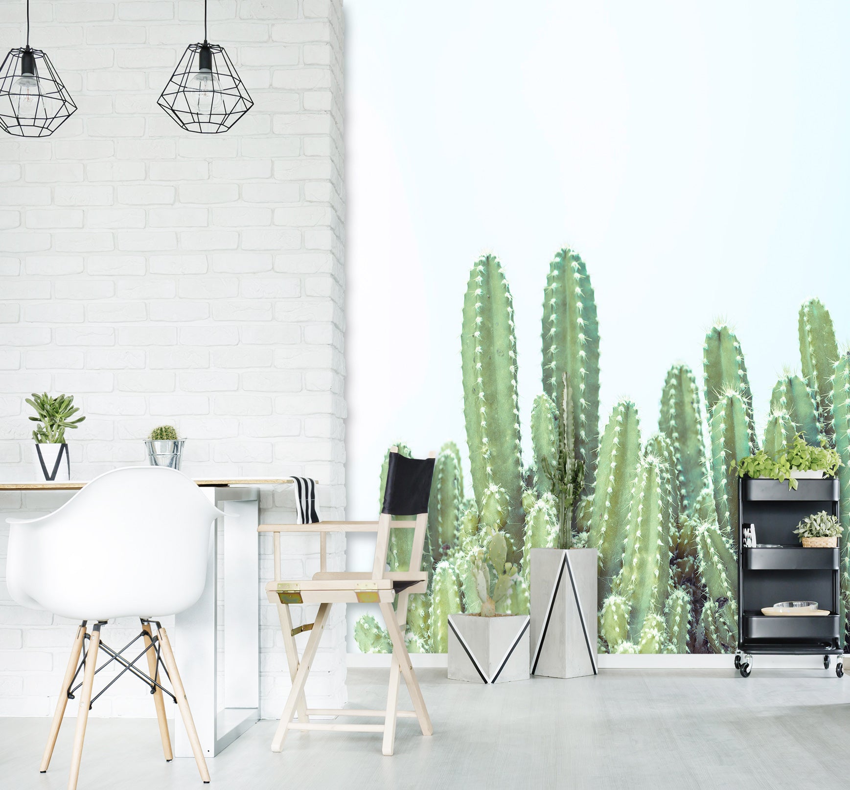 3D Green Cactus 1302 Assaf Frank Wall Mural Wall Murals