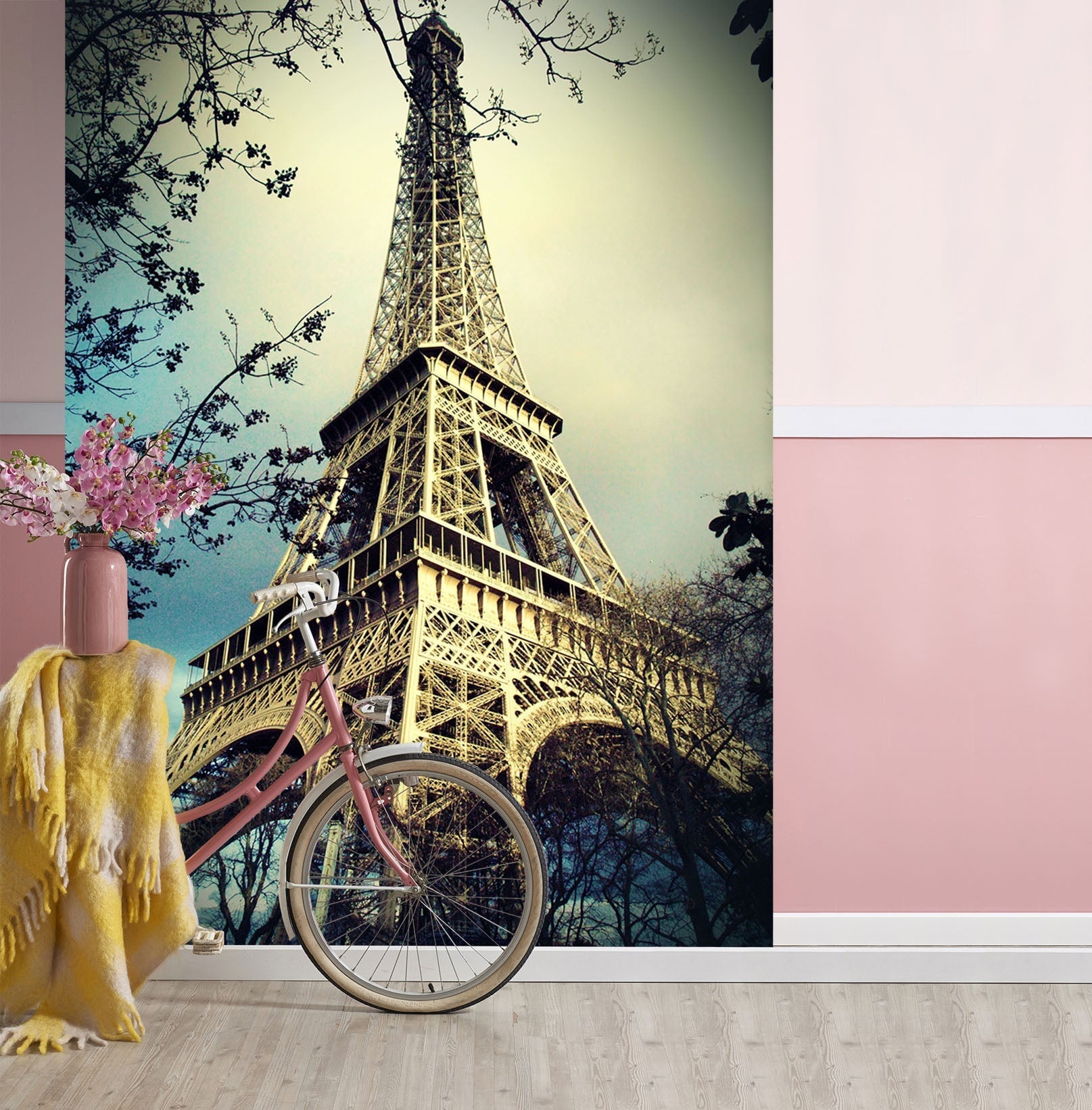 3D Eiffel Tower 105 Wall Murals Wallpaper AJ Wallpaper
