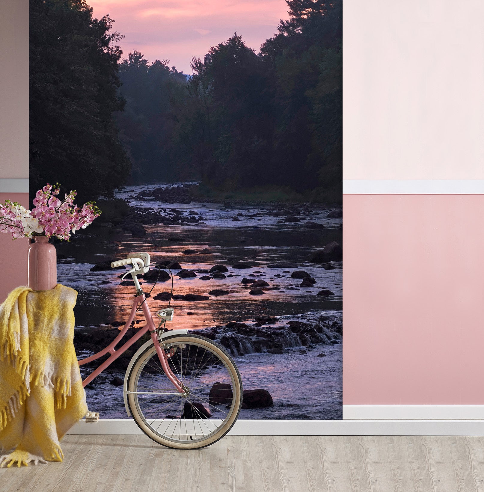 3D Stone River 137 Jerry LoFaro Wall Mural Wall Murals