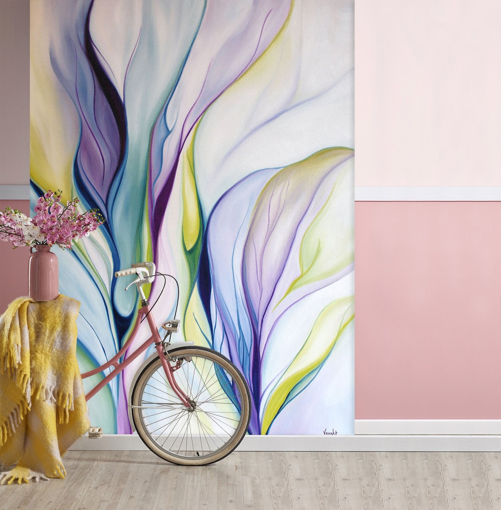 3D Abstract Color Stripes 074 Wall Murals Wallpaper AJ Wallpaper