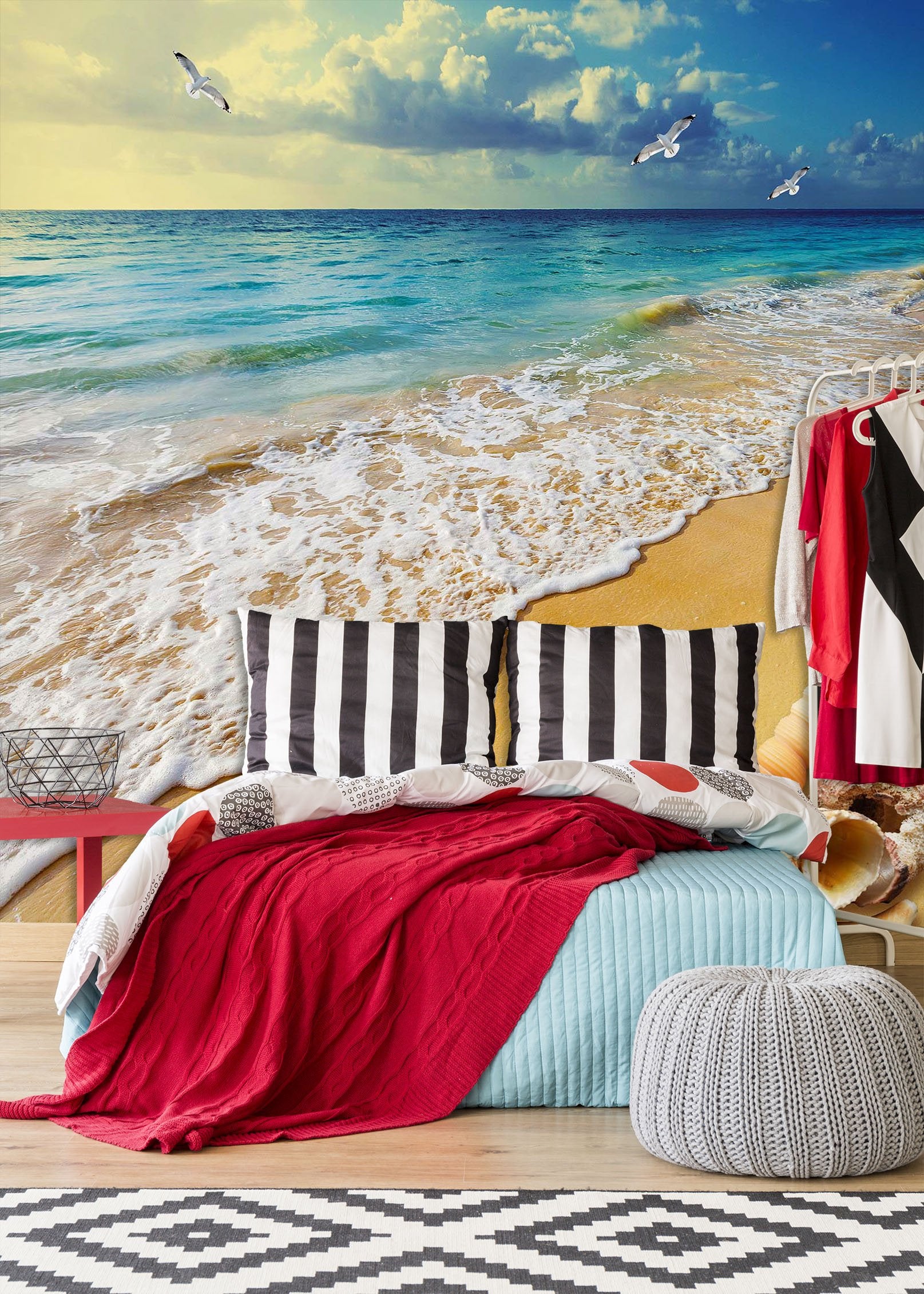 3D Beach Shells 1961 Wall Murals Wallpaper AJ Wallpaper