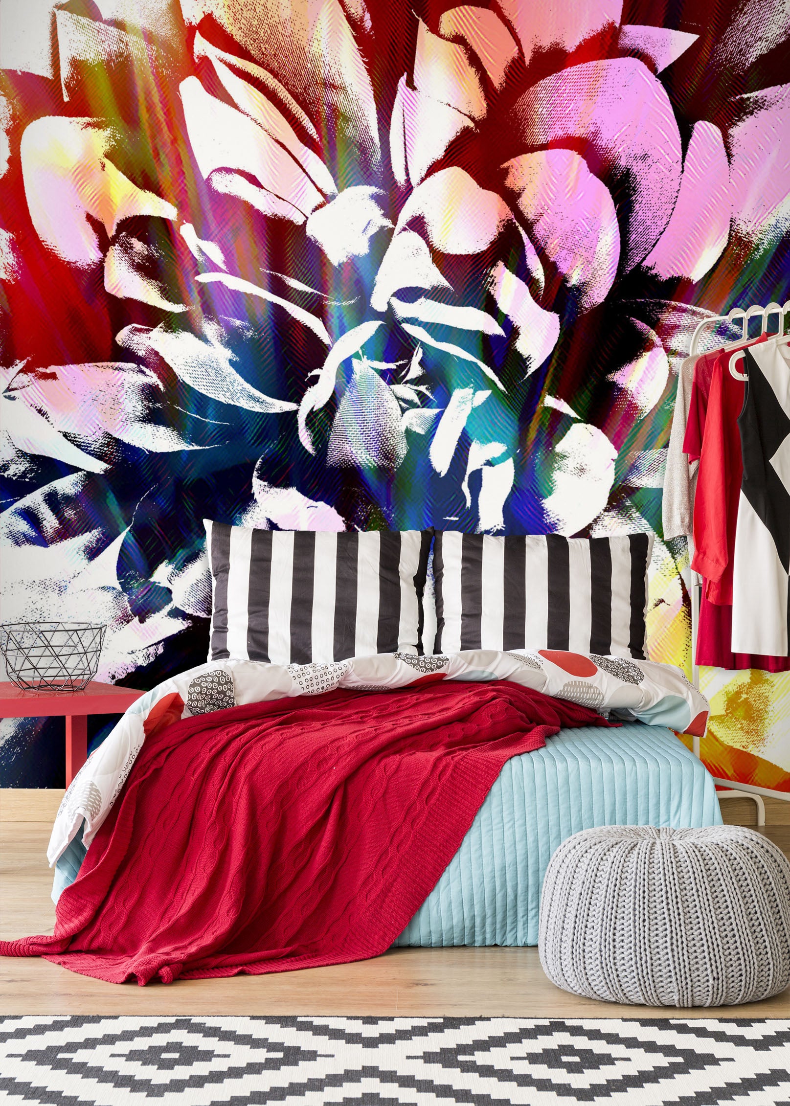 3D Flower Pattern 19117 Shandra Smith Wall Mural Wall Murals