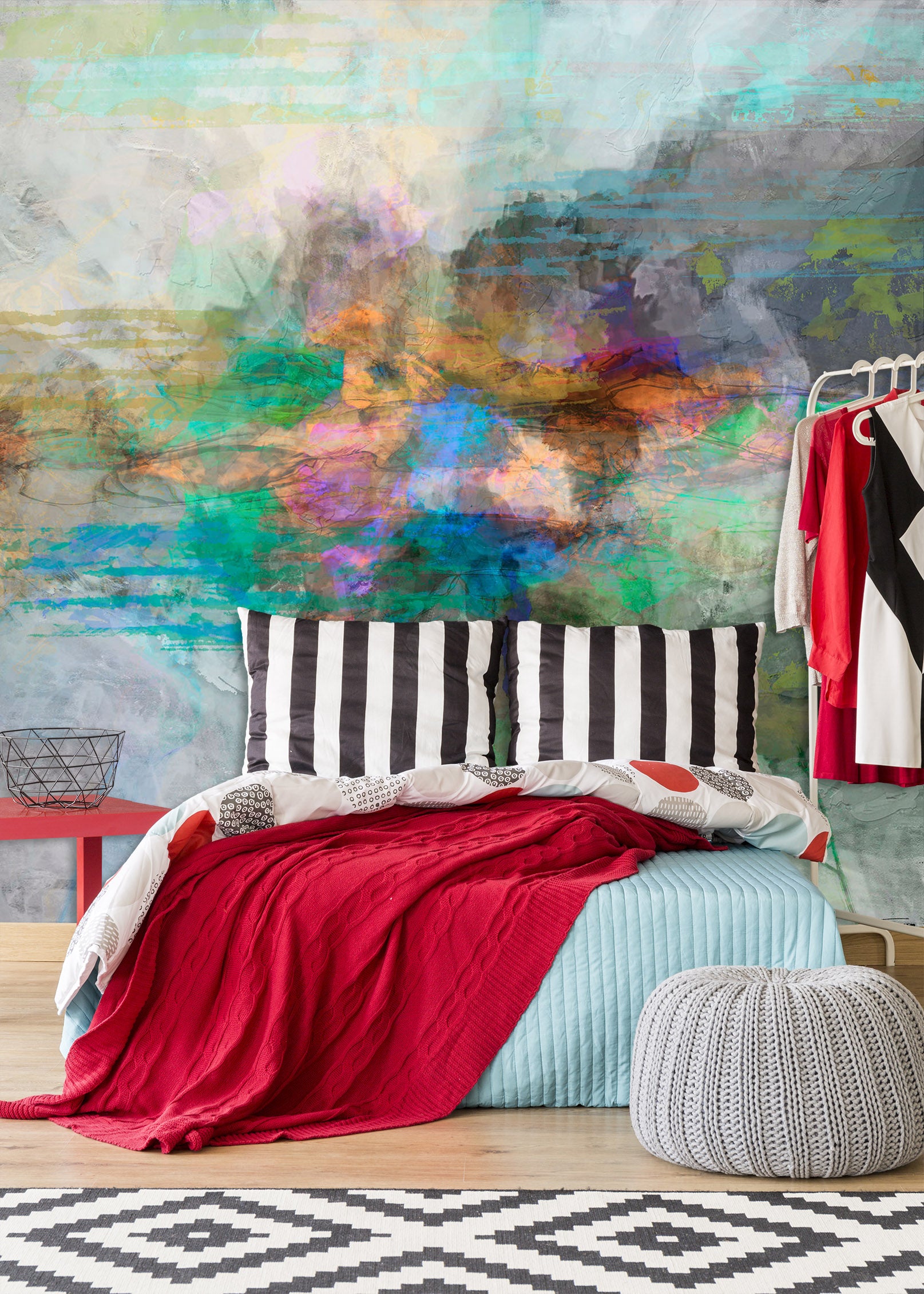 3D Blue Lake 1533 Michael Tienhaara Wall Mural Wall Murals