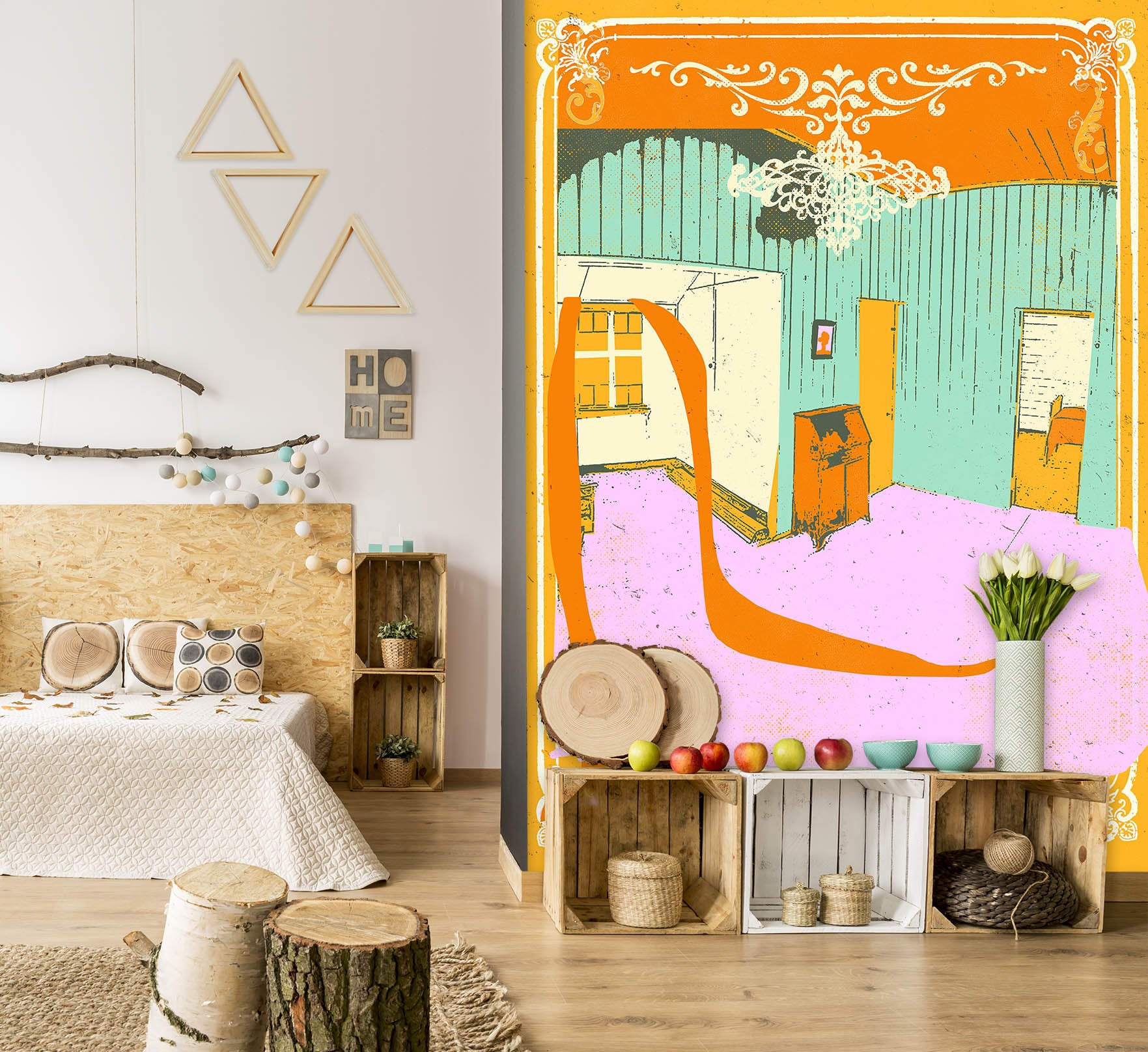 3D Room Spill 1413 Showdeer Wall Mural Wall Murals