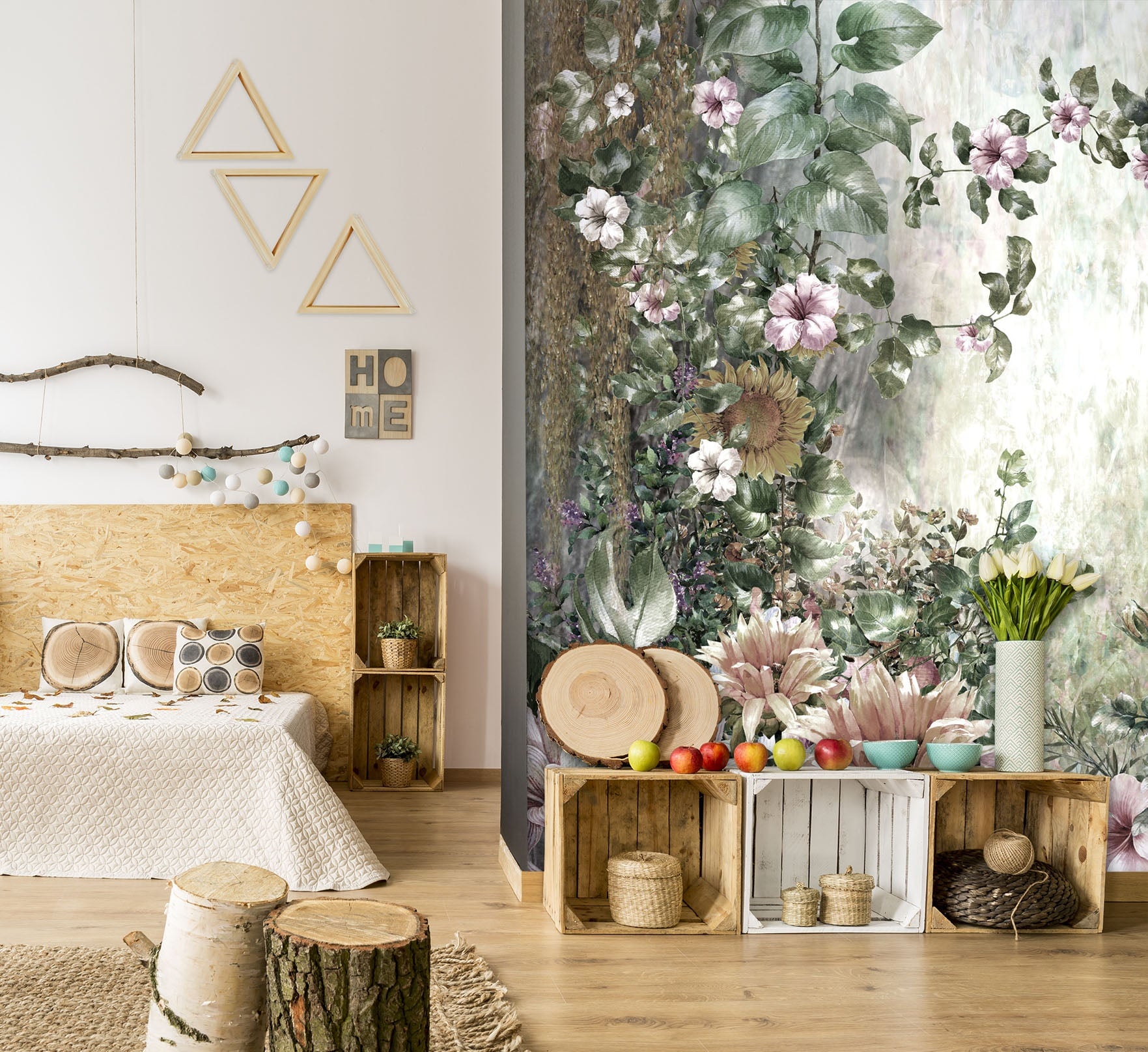 3D Peony Sunflower 109 Wall Murals Wallpaper AJ Wallpaper