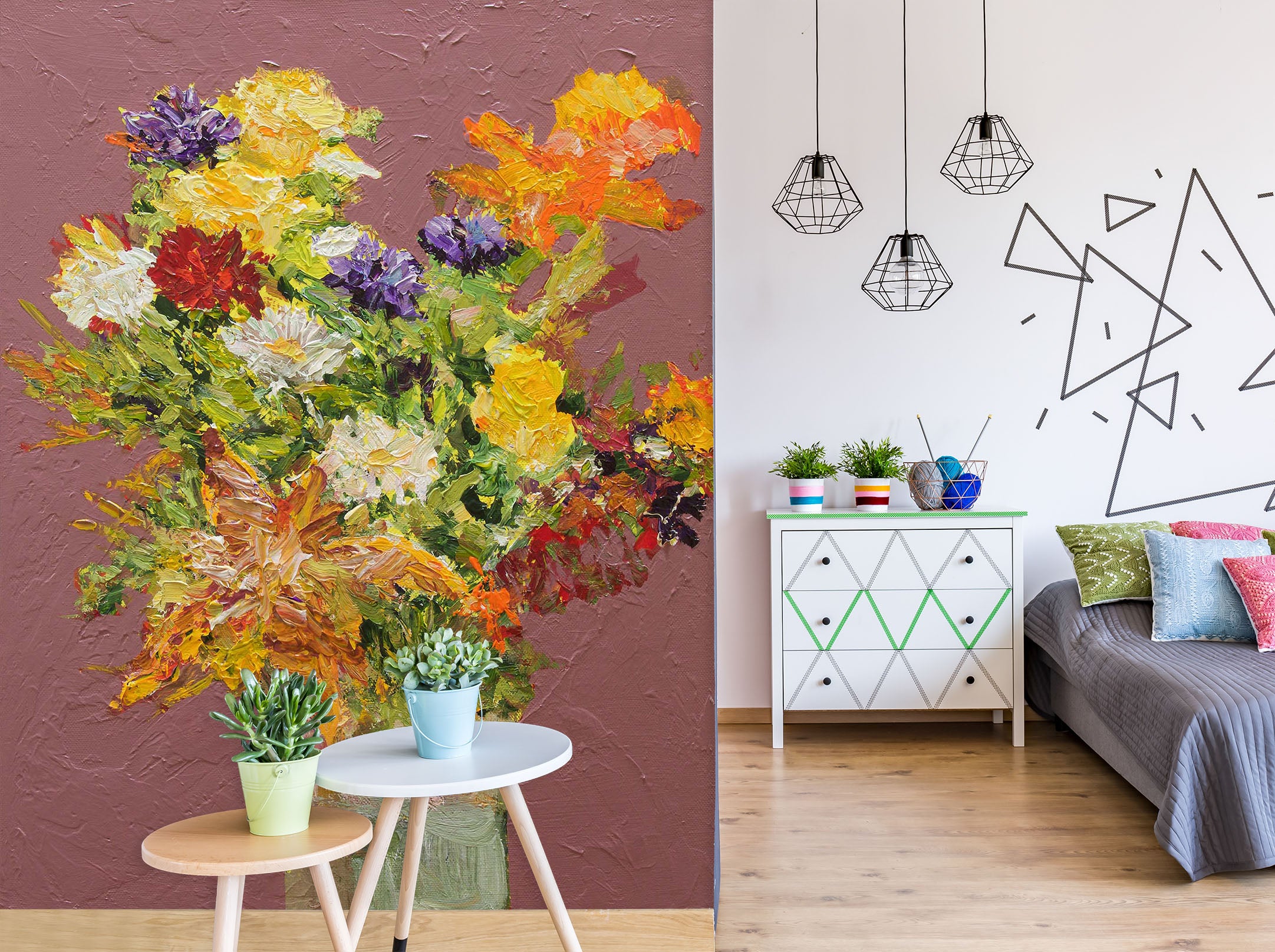 3D Beautiful Bouquet 258 Allan P. Friedlander Wall Mural Wall Murals