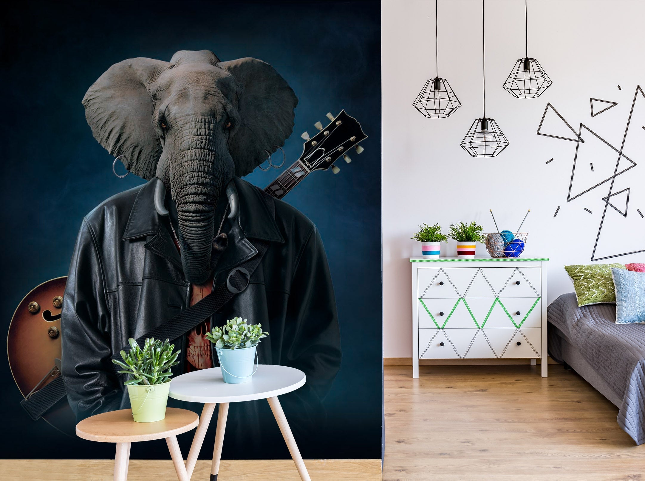 3D Elephice Cooper 1512 Wall Murals Exclusive Designer Vincent Wallpaper AJ Wallpaper