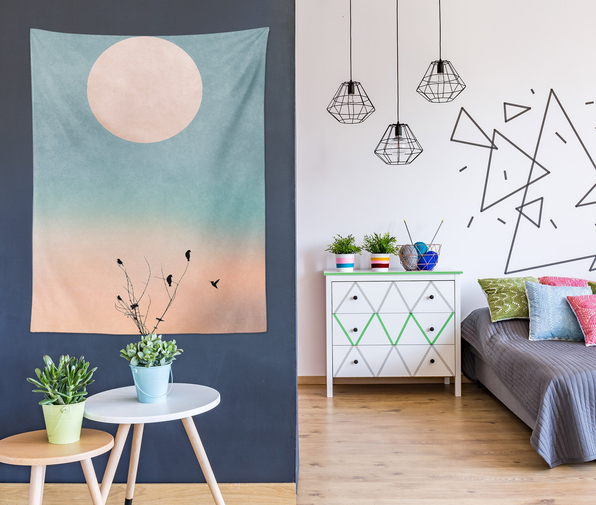 3D Moon Sky 5286 Boris Draschoff Tapestry Hanging Cloth Hang