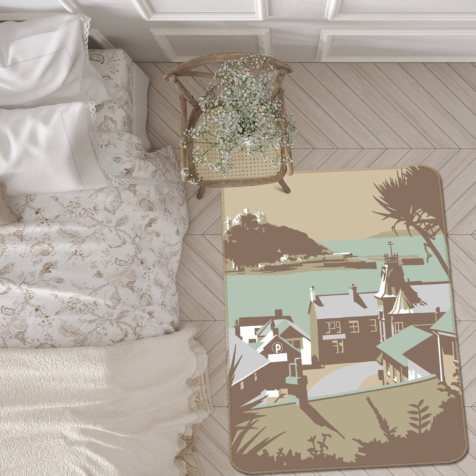 3D Marazion 1120 Steve Read Rug Non Slip Rug Mat