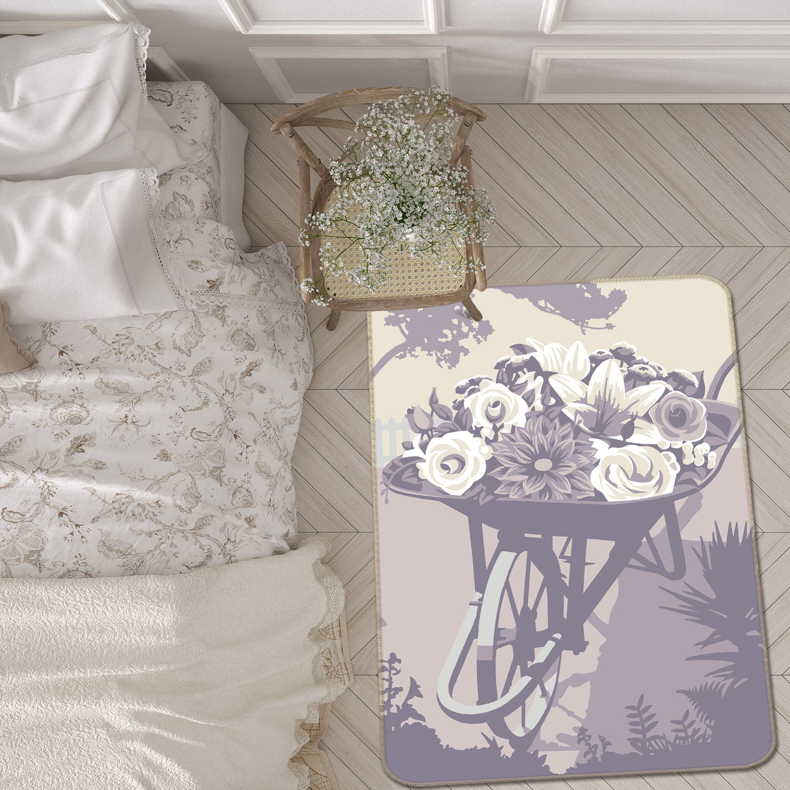 3D Chelsea Flower Show 1108 Steve Read Rug Non Slip Rug Mat