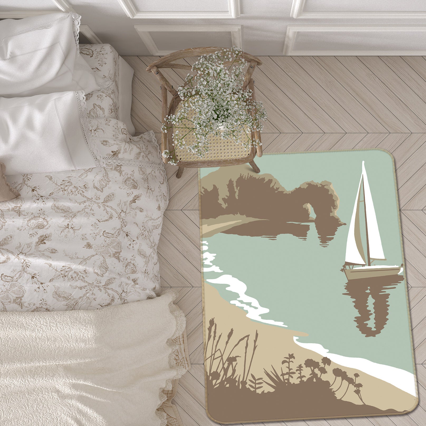 3D Durdle Door 1114 Steve Read Rug Non Slip Rug Mat