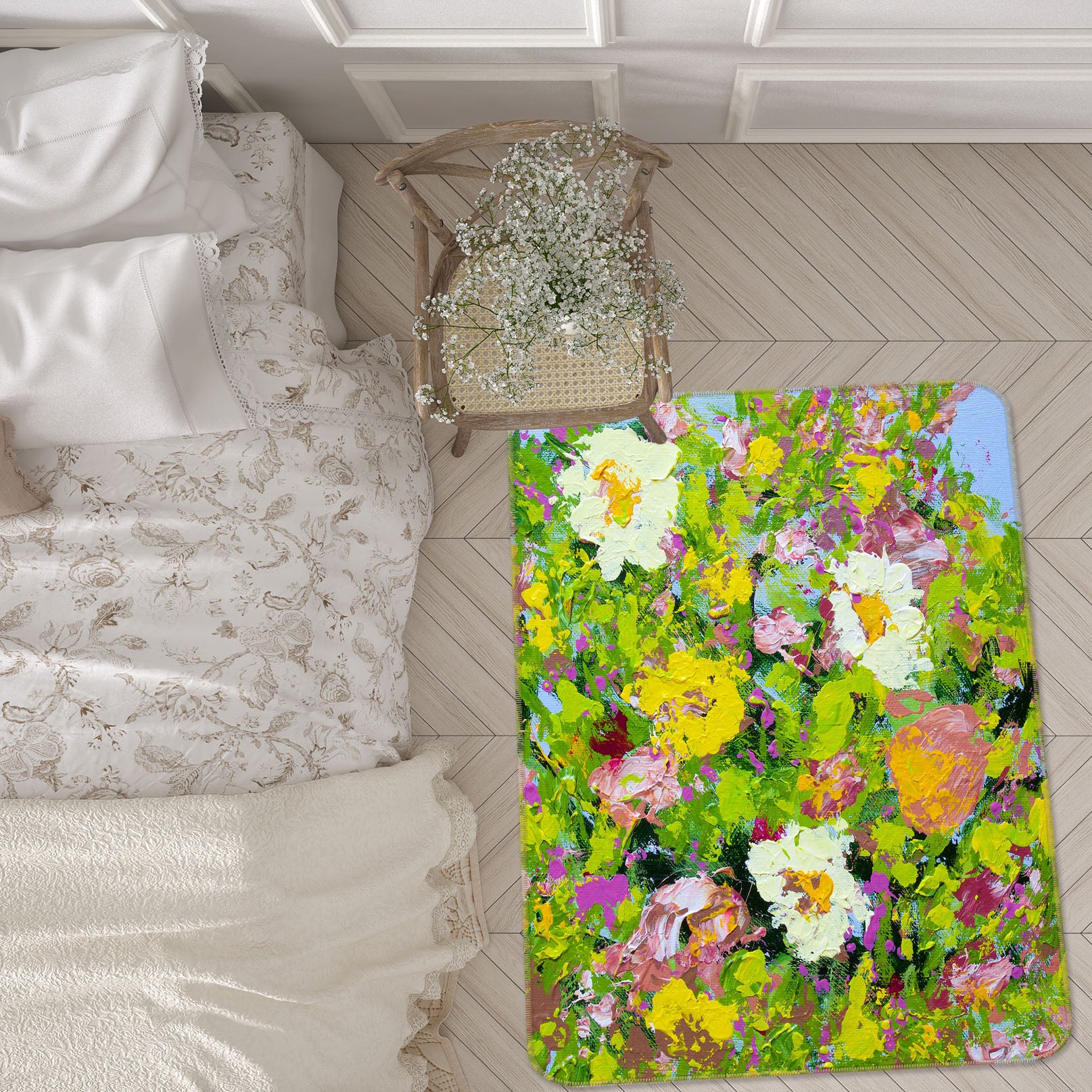 3D Beautiful Garden 3016 Allan P. Friedlander Rug Non Slip Rug Mat