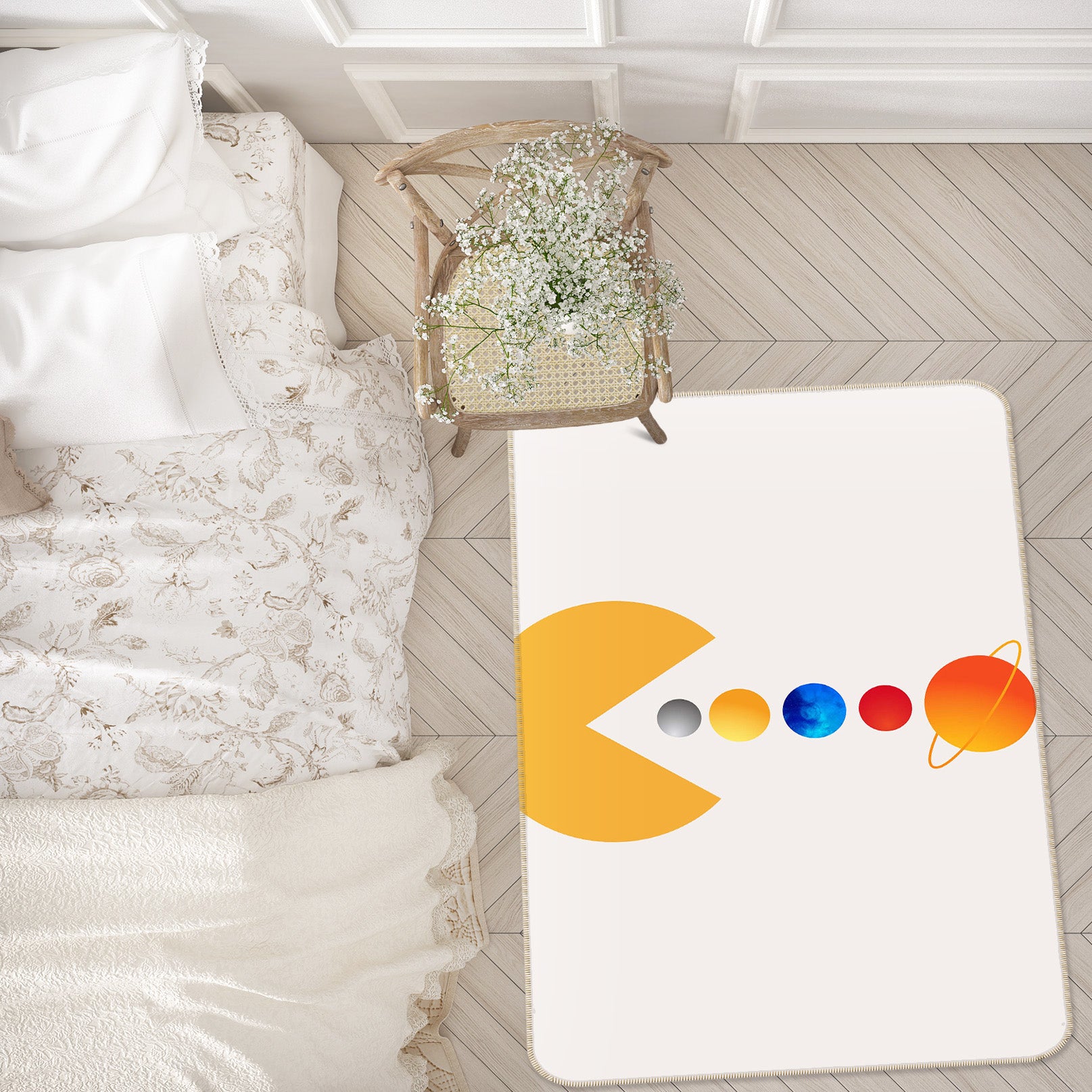 3D Yellow Monster Ball 1146 Boris Draschoff Rug Non Slip Rug Mat