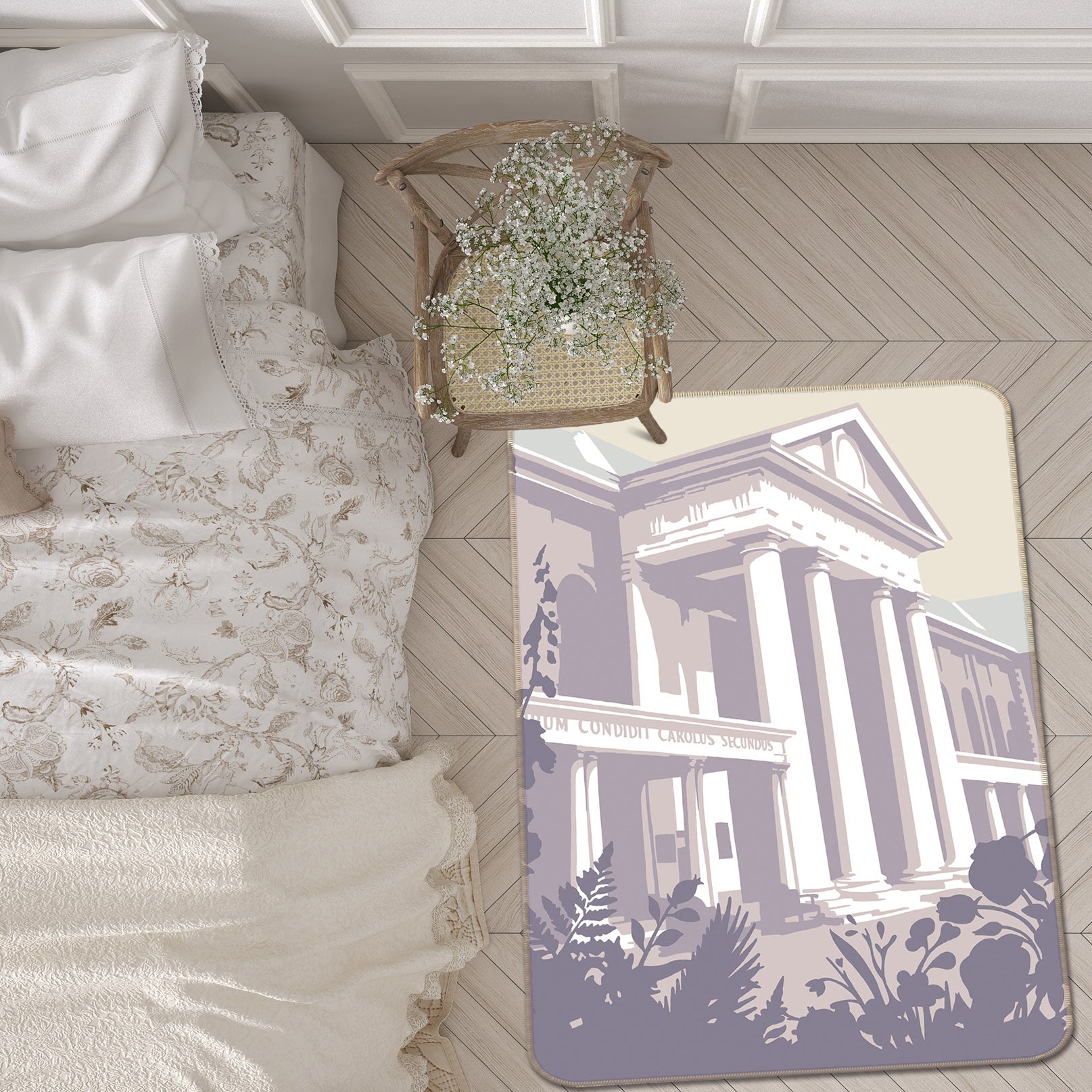 3D Chelsea Flower Show 1002 Steve Read Rug Non Slip Rug Mat