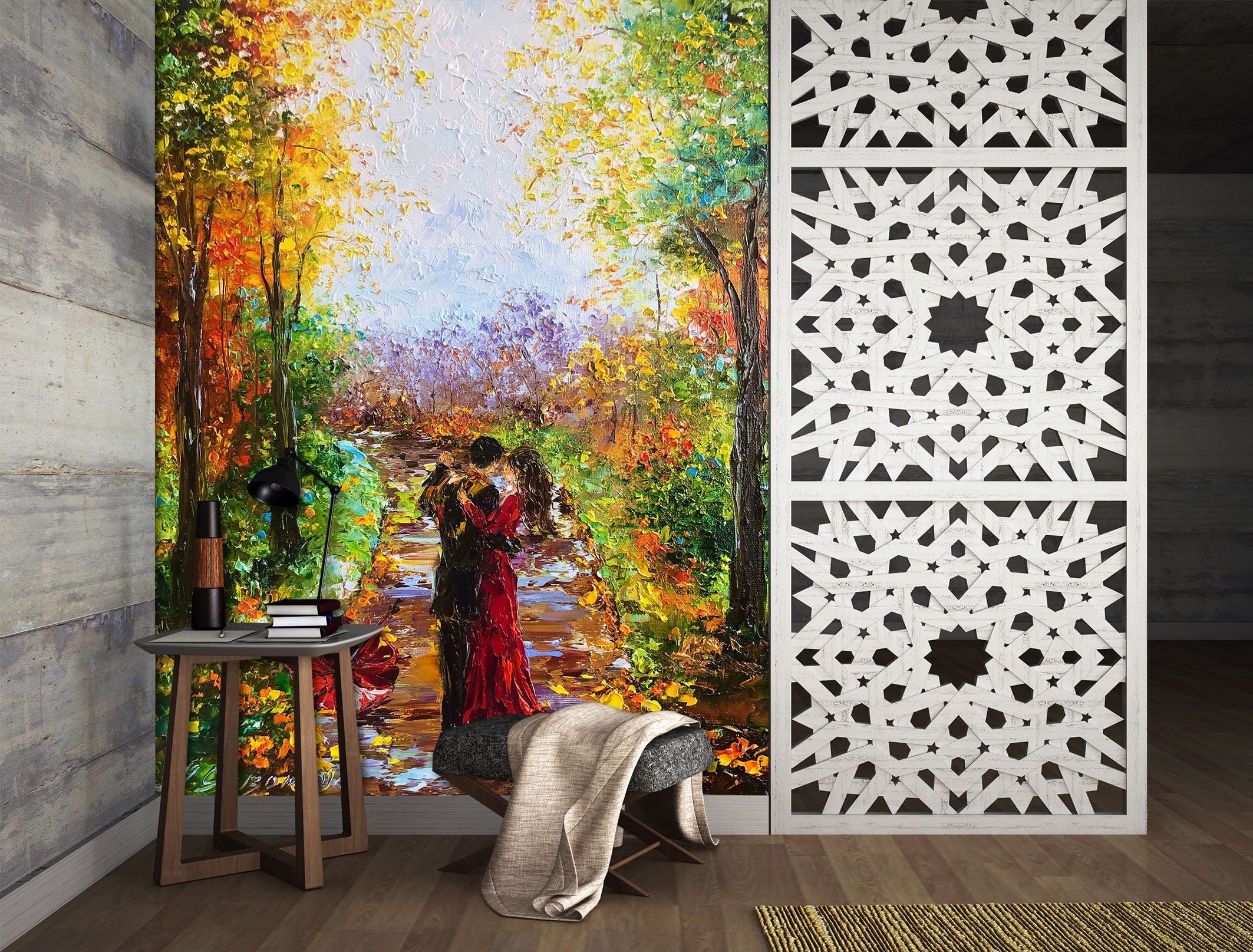 3D Oil Painting Couple 295 Skromova Marina Wall Mural Wall Murals