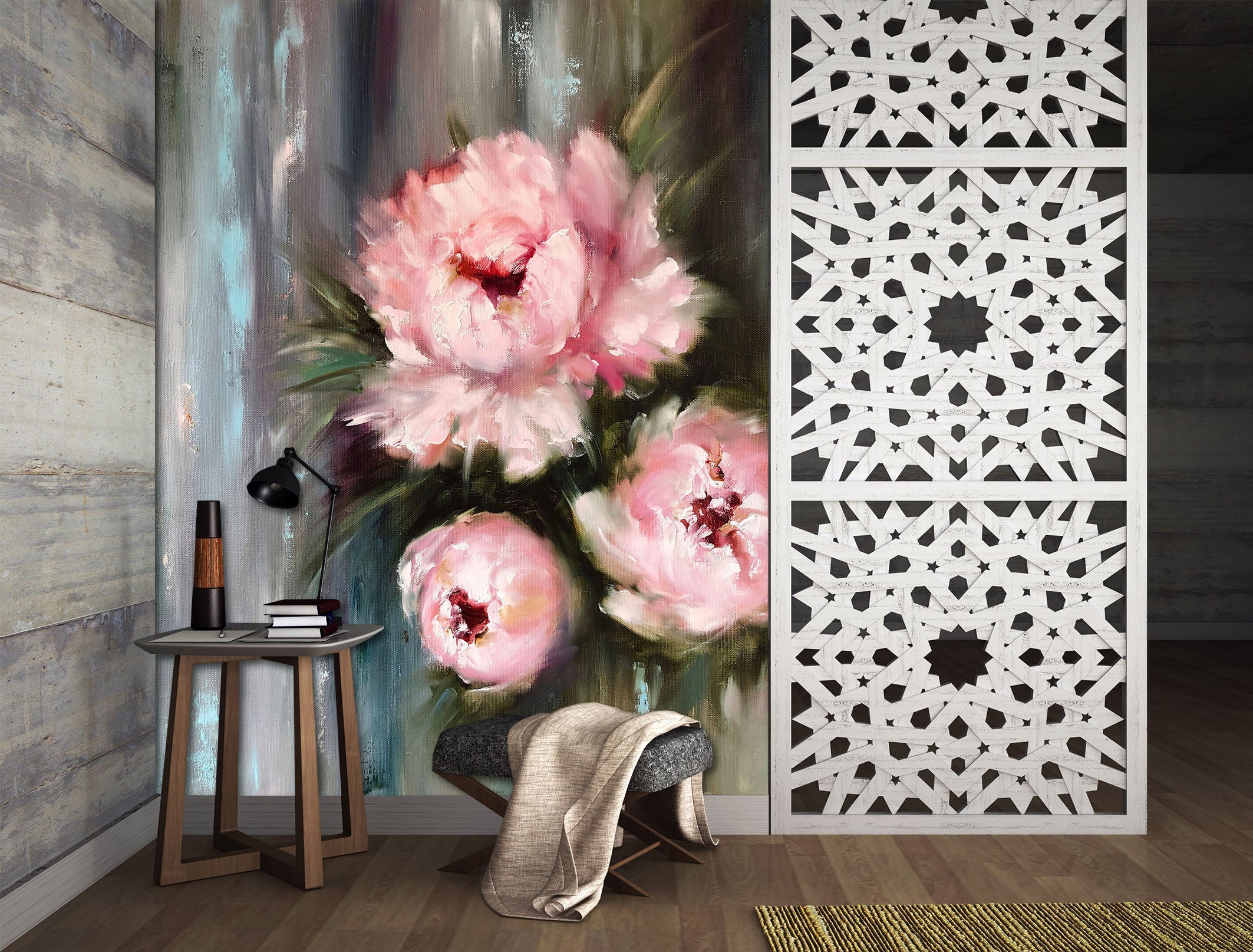 3D Pink Flower 298 Skromova Marina Wall Mural Wall Murals