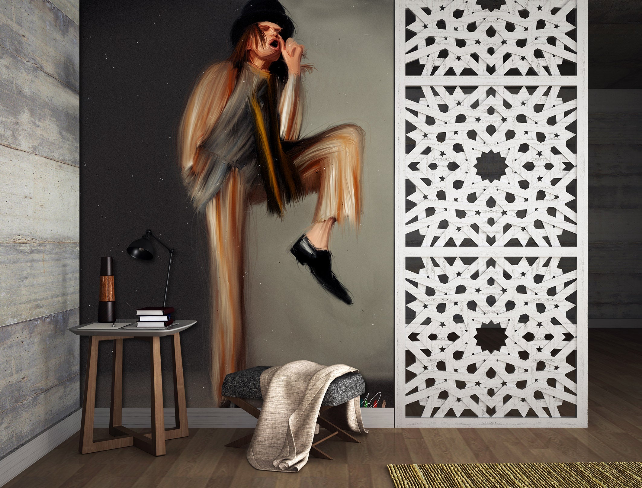 3D Mad Hatter 1408 Marco Cavazzana Wall Mural Wall Murals