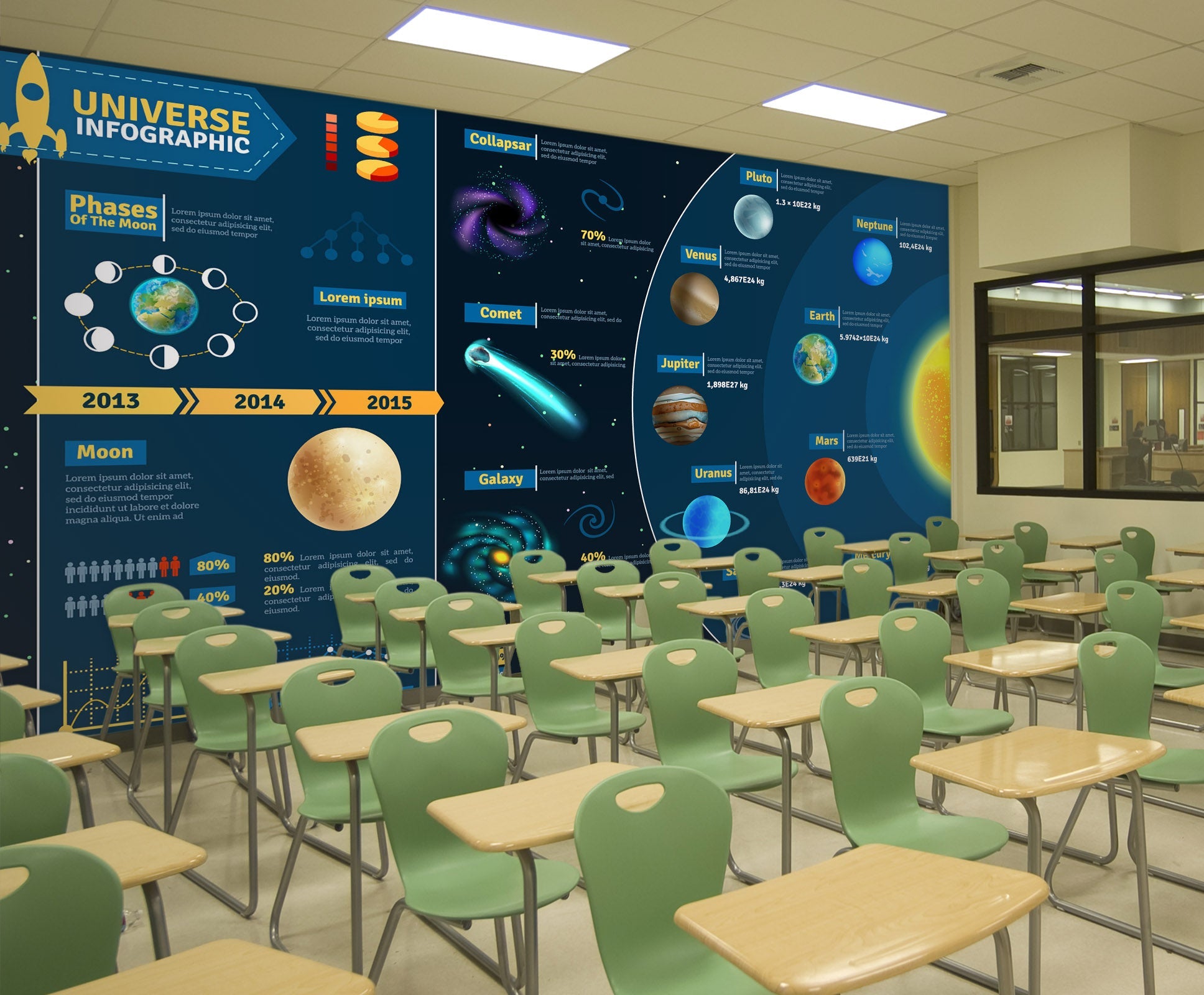 3D Planet Science 164 Wall Murals Wallpaper AJ Wallpaper 2