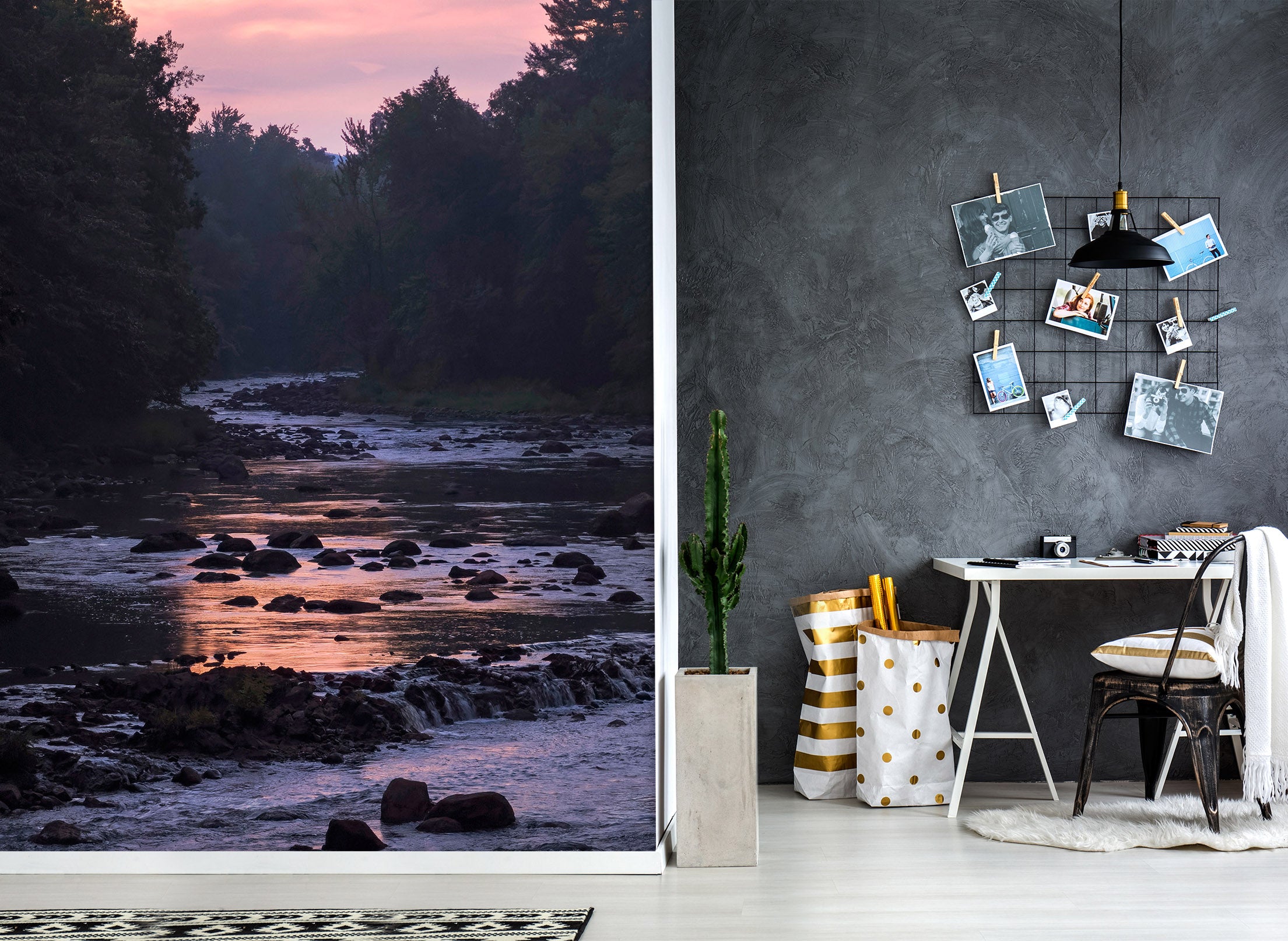 3D Stone River 137 Jerry LoFaro Wall Mural Wall Murals