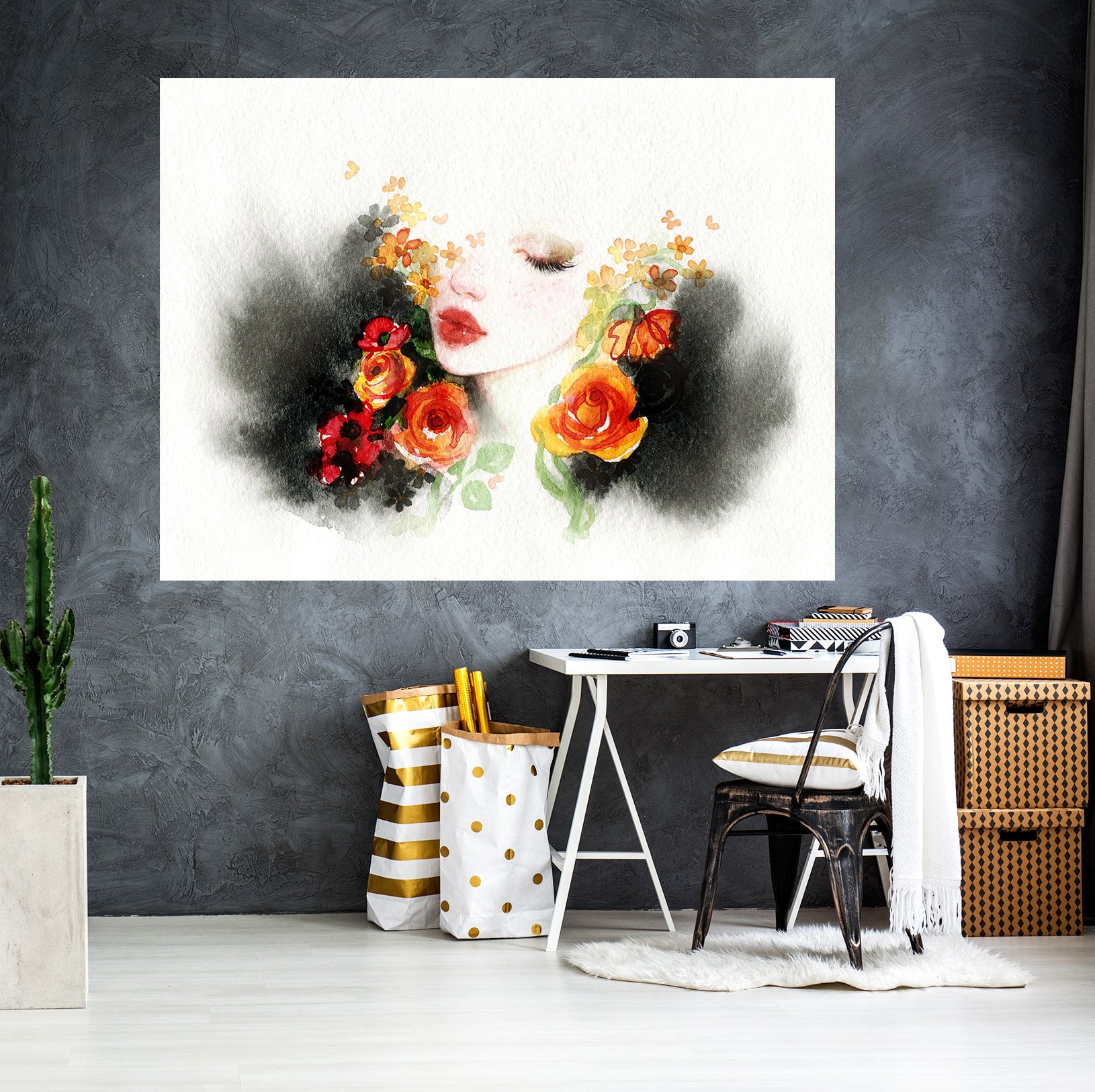 3D Beauty Woman 1059 Wall Sticker