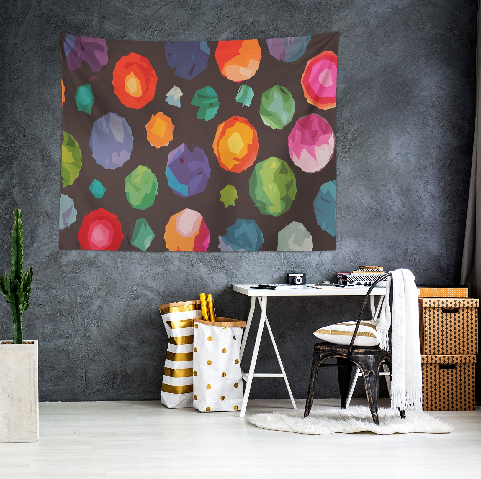 3D Colored Balls 921 Shandra Smith Tapestry Hanging Cloth Hang