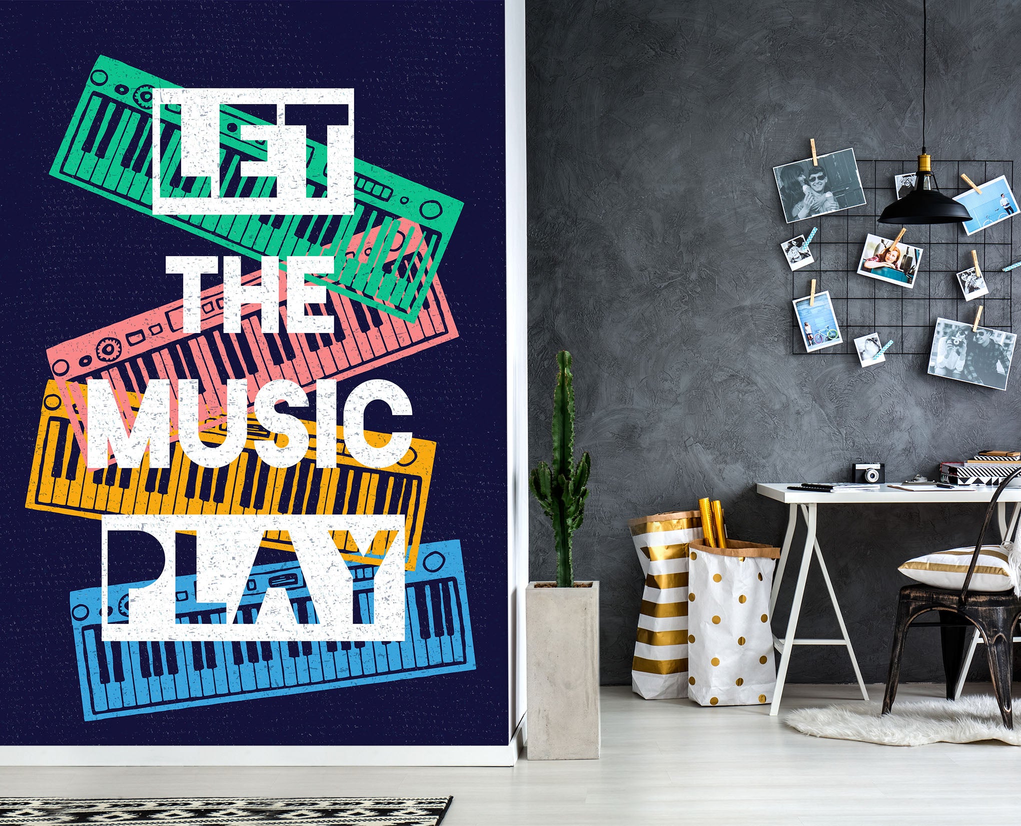 3D Alphabet Color Piano 57148 Wall Murals