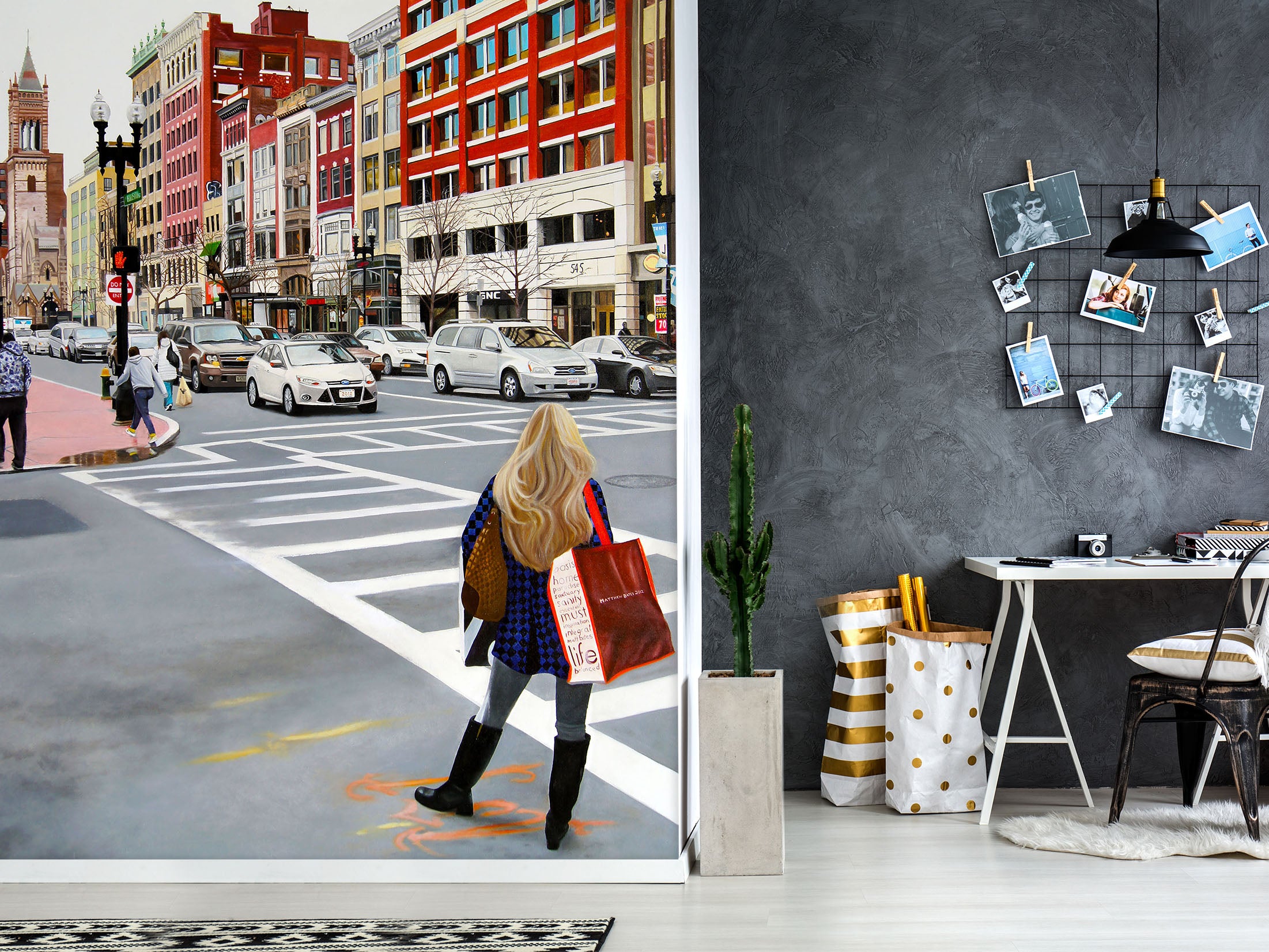 3D Pedestrian Road 11119 Matthew Holden Bates Wall Mural Wall Murals